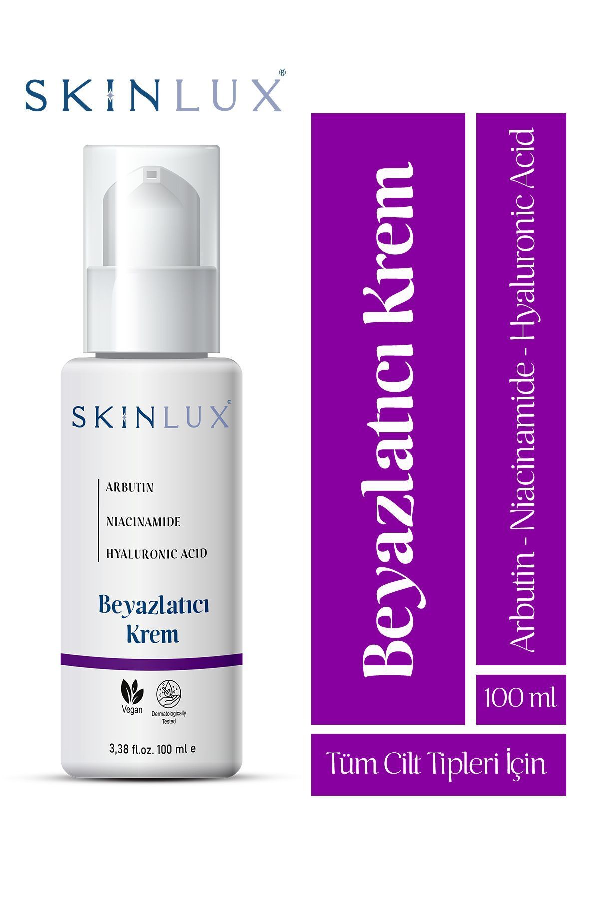 Beyazlatıcı Krem 100ml. Tüm Vücut Diz Dirsek Koltuk Altı Genital Bölge Kullanımına Uygundur.