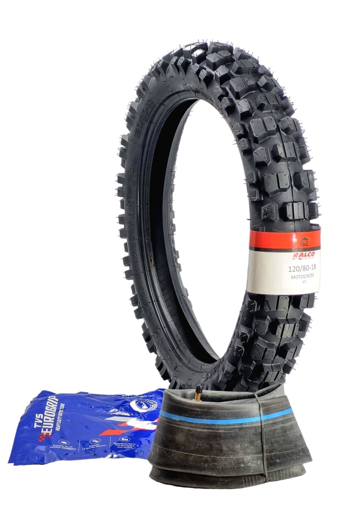 RALCO TYRES 120/80-18 (460-18) TT İÇ LASTİKLİ TİP ENDURO LASTİĞİ +İÇ LASTİK TAKIM MOTOCROSS02