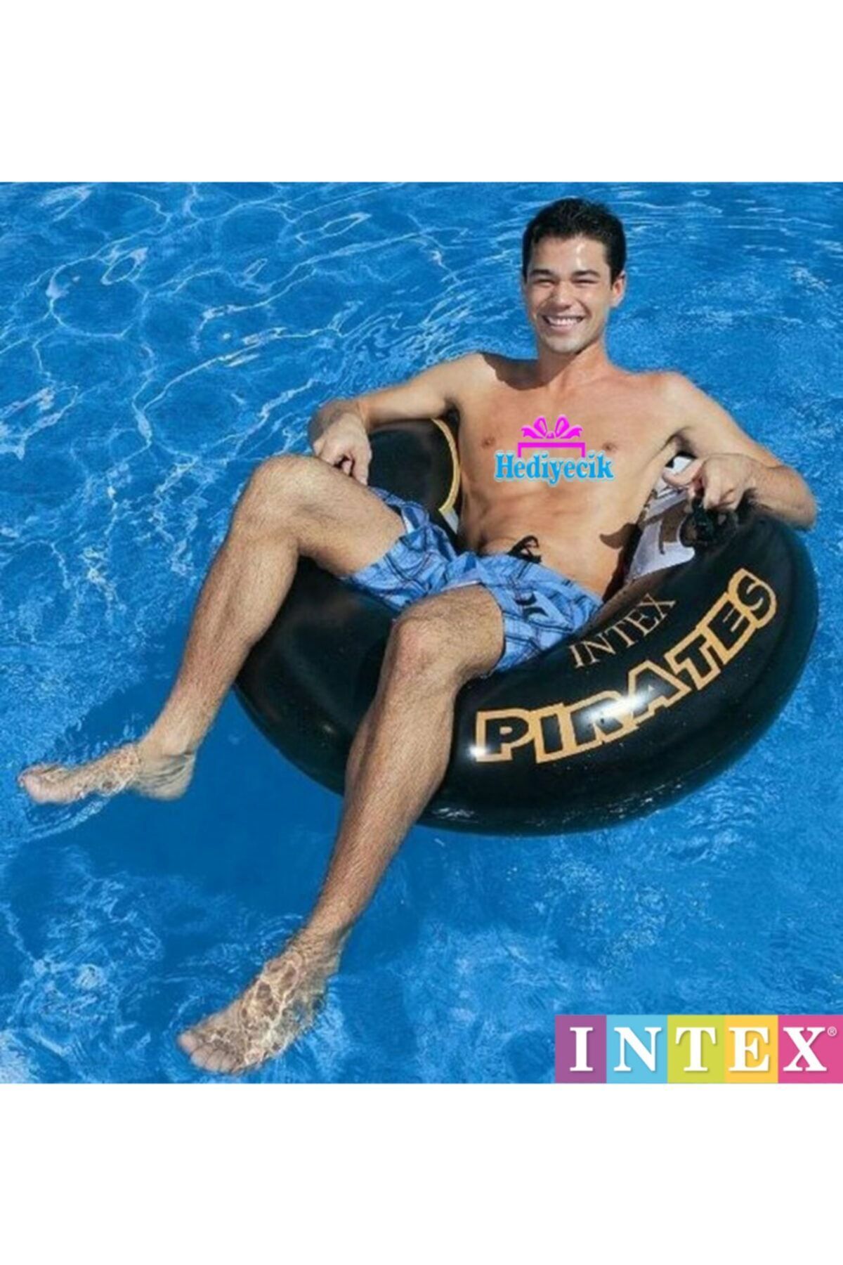 hediyecik-Intex Pirate Patterned Pool and Sea Ring with Handle 107 Cm 2