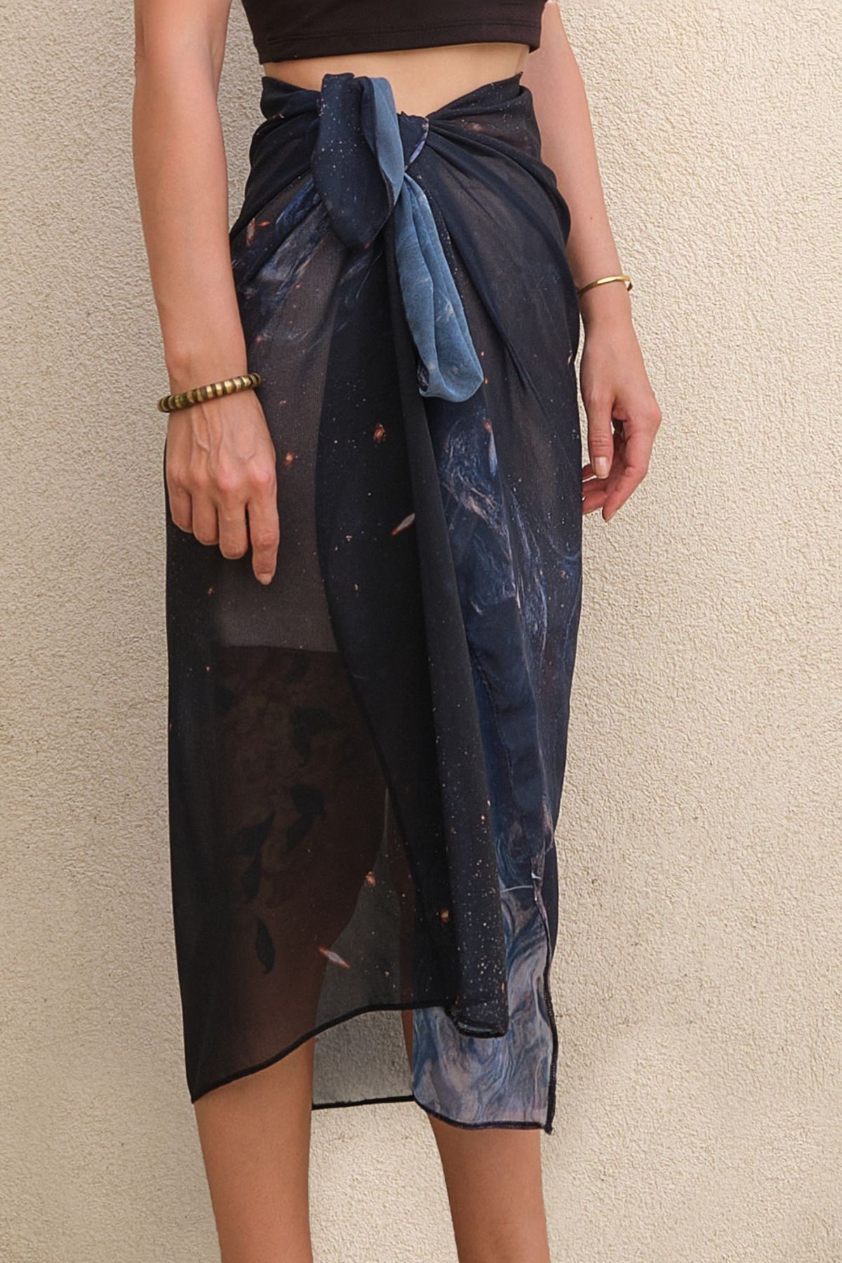 Hediyesepeti 145 Cm X 90 Cm Lungime Tulle Femei Pareo Costum De Baie Top Femeie - Standard