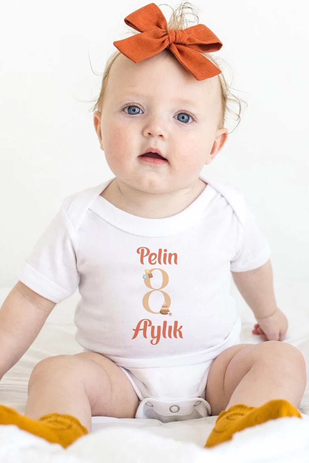 بادی نوزادی پسرانه سفید Overoz | AYLIKOVEROZ006 اورجینال - تصویر 3