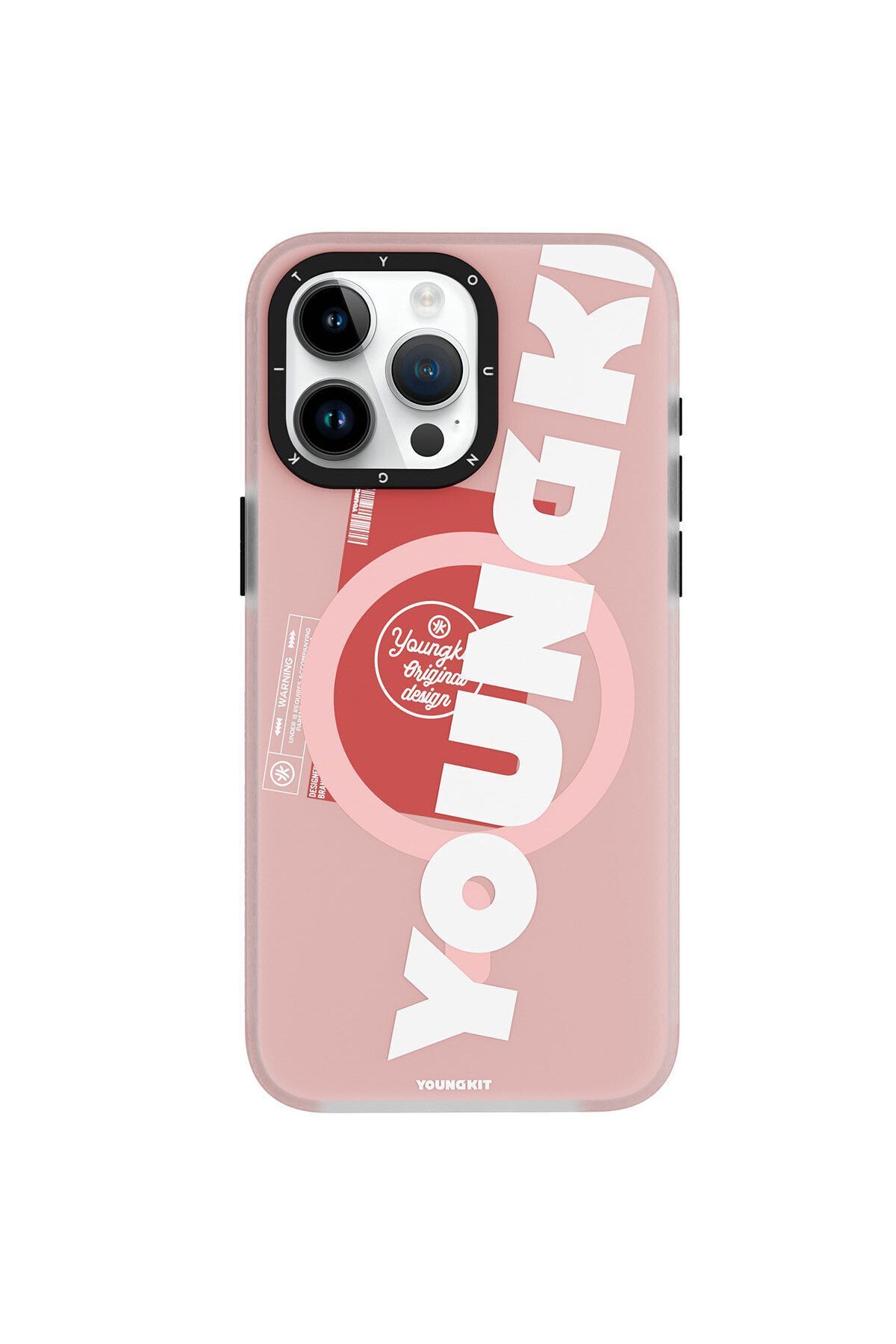 iPhone 15 Pro Max Youngkit Binfen Serisi Magsafe Uyumlu Kılıf  - Pembe