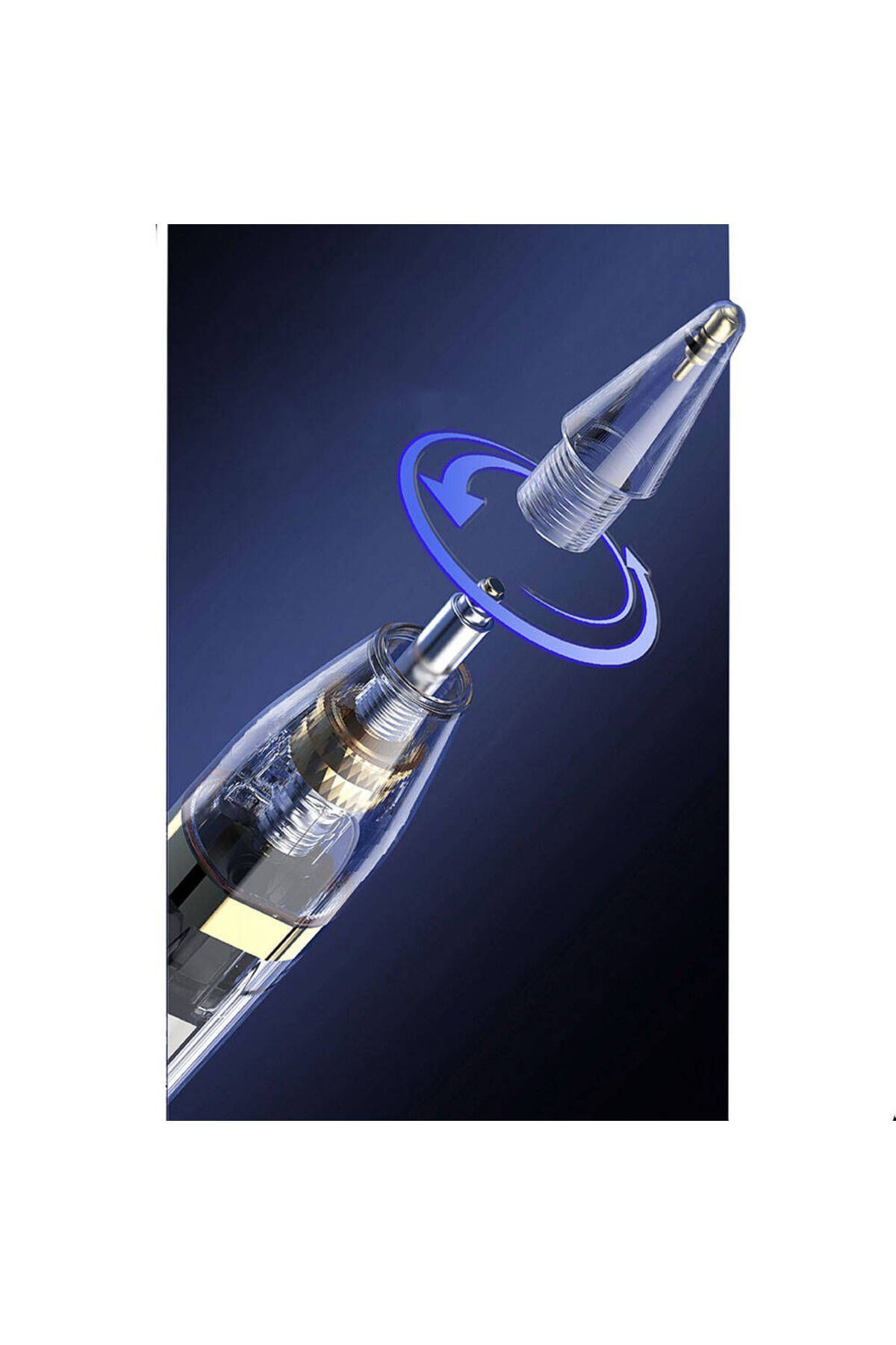 WIWU-Palm-Rejection Touch Drawing Pen Wiwu Pencil W Pro Transparent Appearance with Digital LED Indicator 5