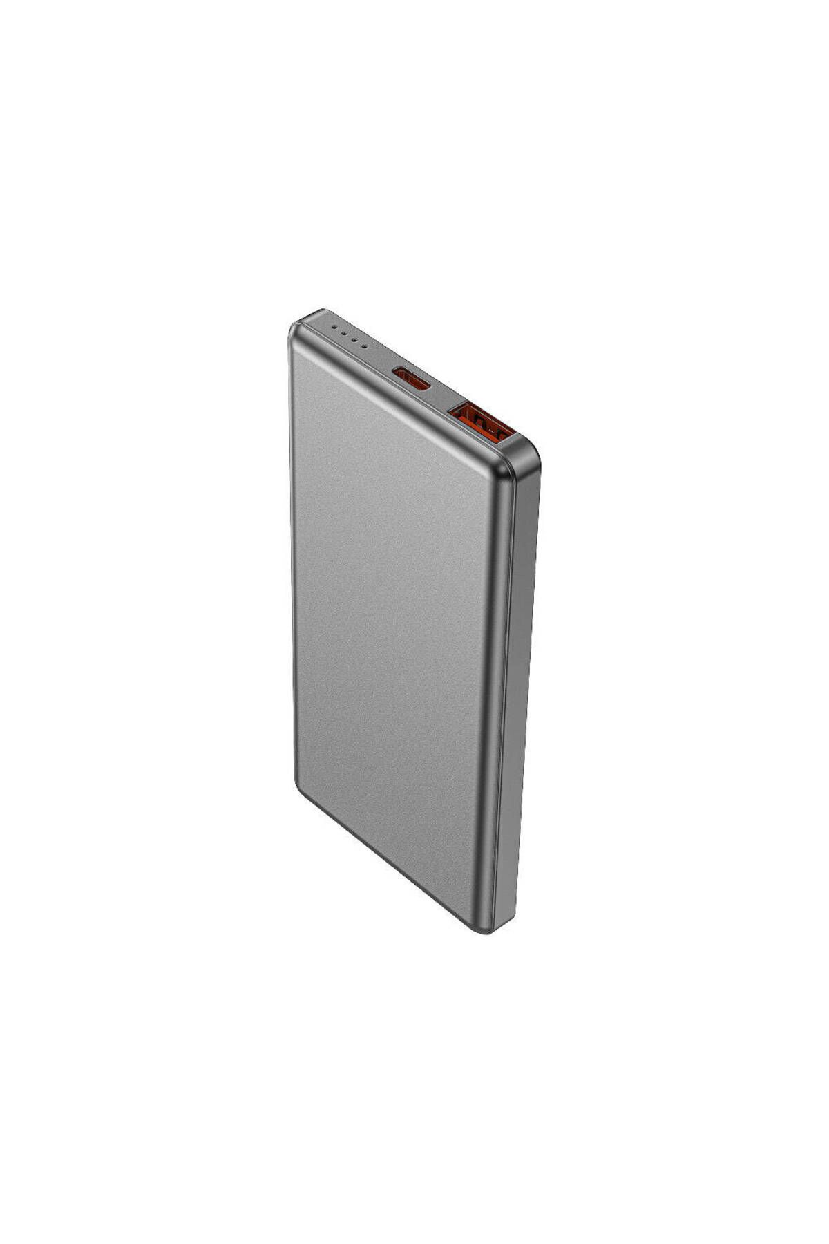 Ultra İnce Taşınabilir Powerbank Wiwu Wi-P013 Slim Serisi LED Işık Göstergeli 10000mAh 22.5W Gri 2