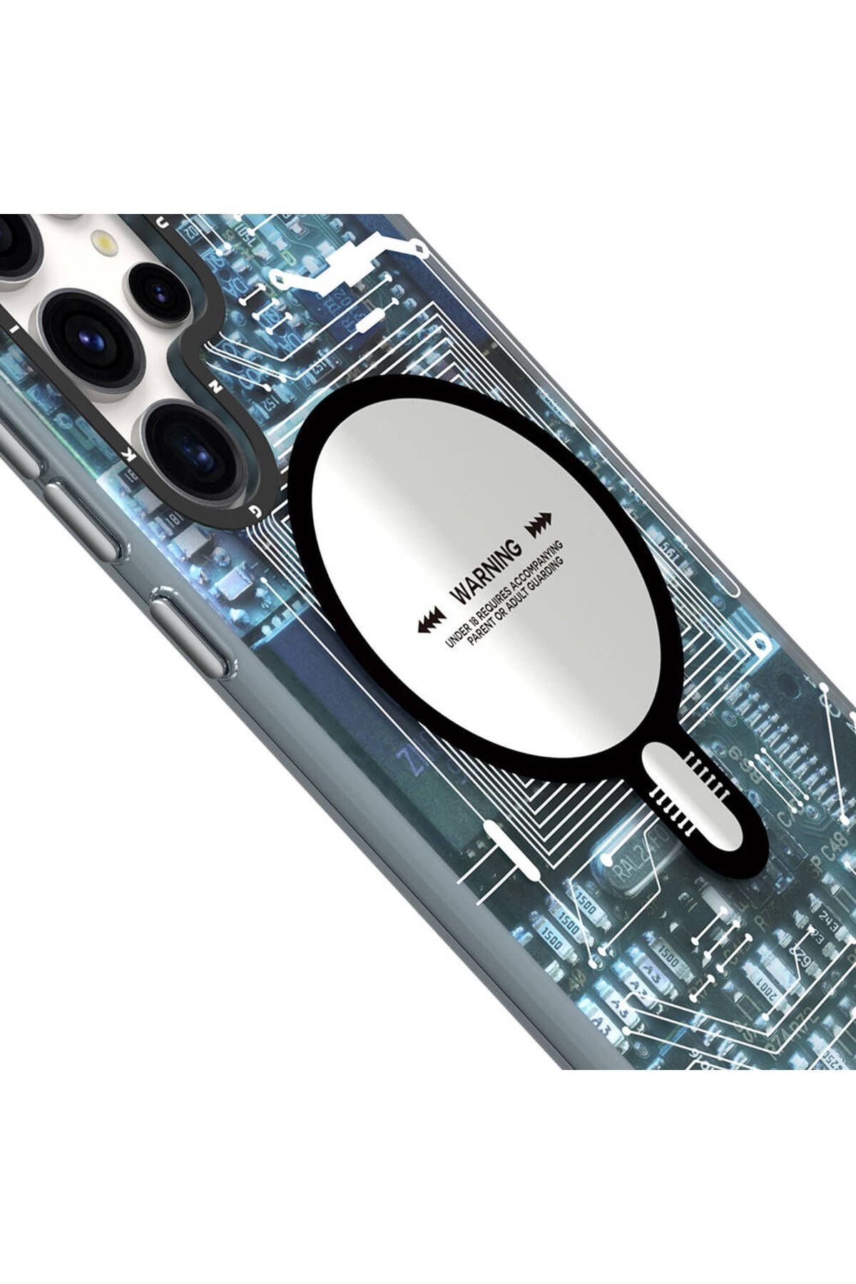 Galaxy S24 Ultra YoungKit Magsafe Uyumlu Technology Serisi Kılıf - MAVİ