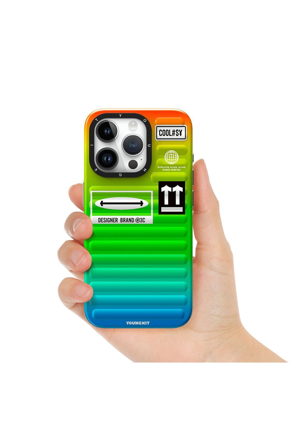 iPhone 15 Pro Max YoungKit The Secret Color Serisi Kılıf - Yeşil