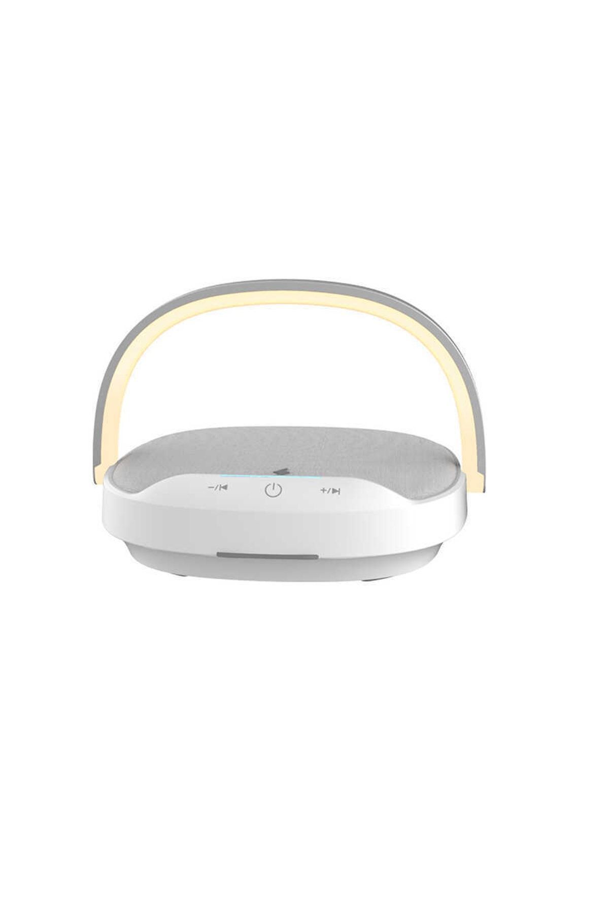 Cep-h Gece Lambalı Ve Kablosuz Şarj Standlı Bluetooth Speaker Hoparlör Y1 3