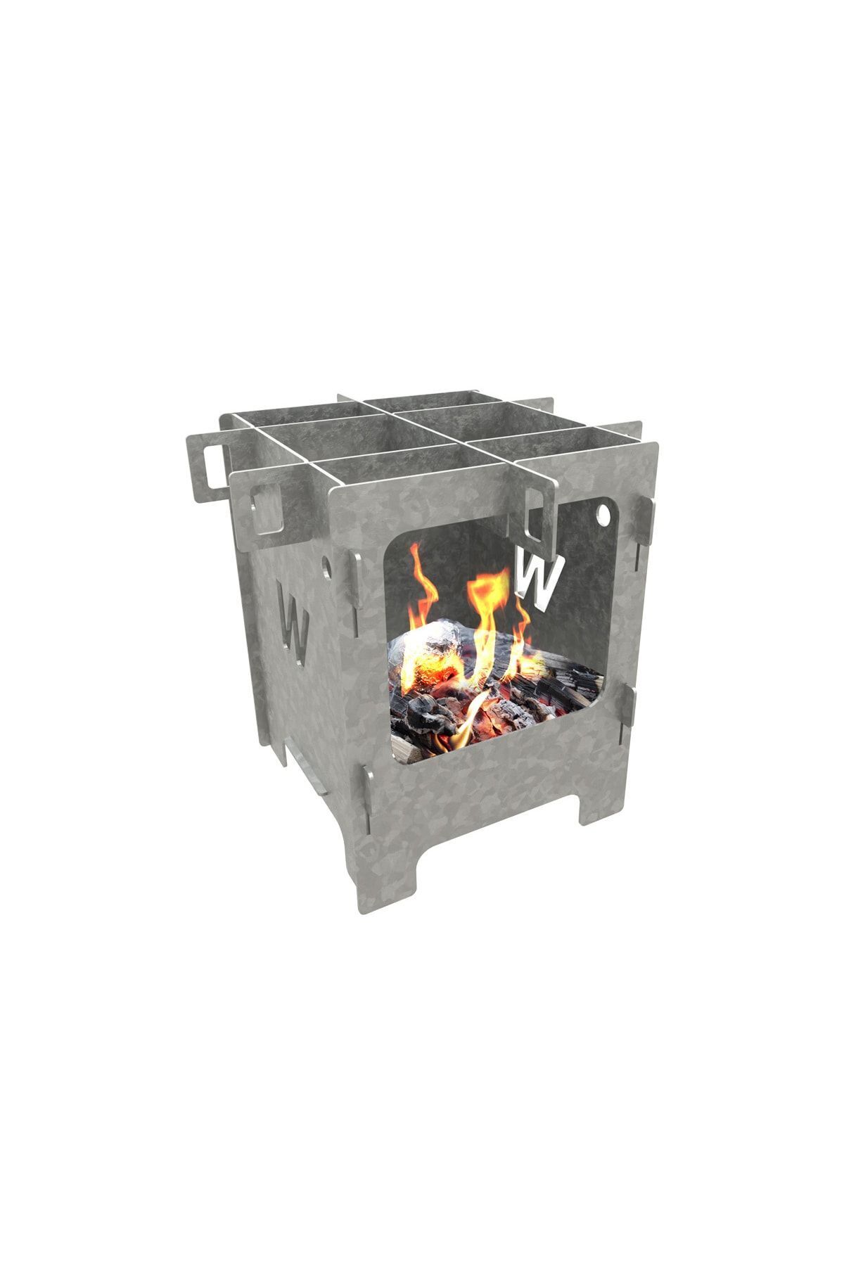 Wisegrill Metal Kamp Sobası Ateş Çukuru Kolay Kurulumlu Taşınabilir