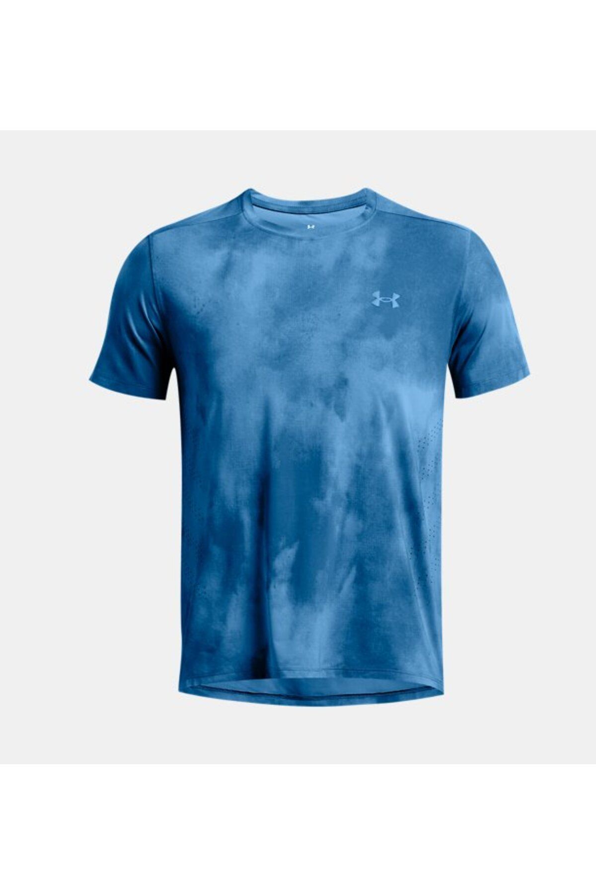 تی شرت ورزشی آبی مردانه آستین کوتاه و شستشوی نخبگان UA 1382615 444 راه اندازی Under Armour