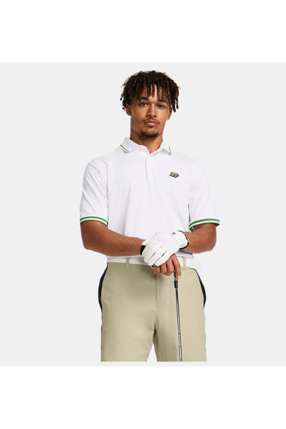 تی شرت ورزشی سفید مردانه پلی آف UA 3.0 LE POLO 1384133 100 Under Armour