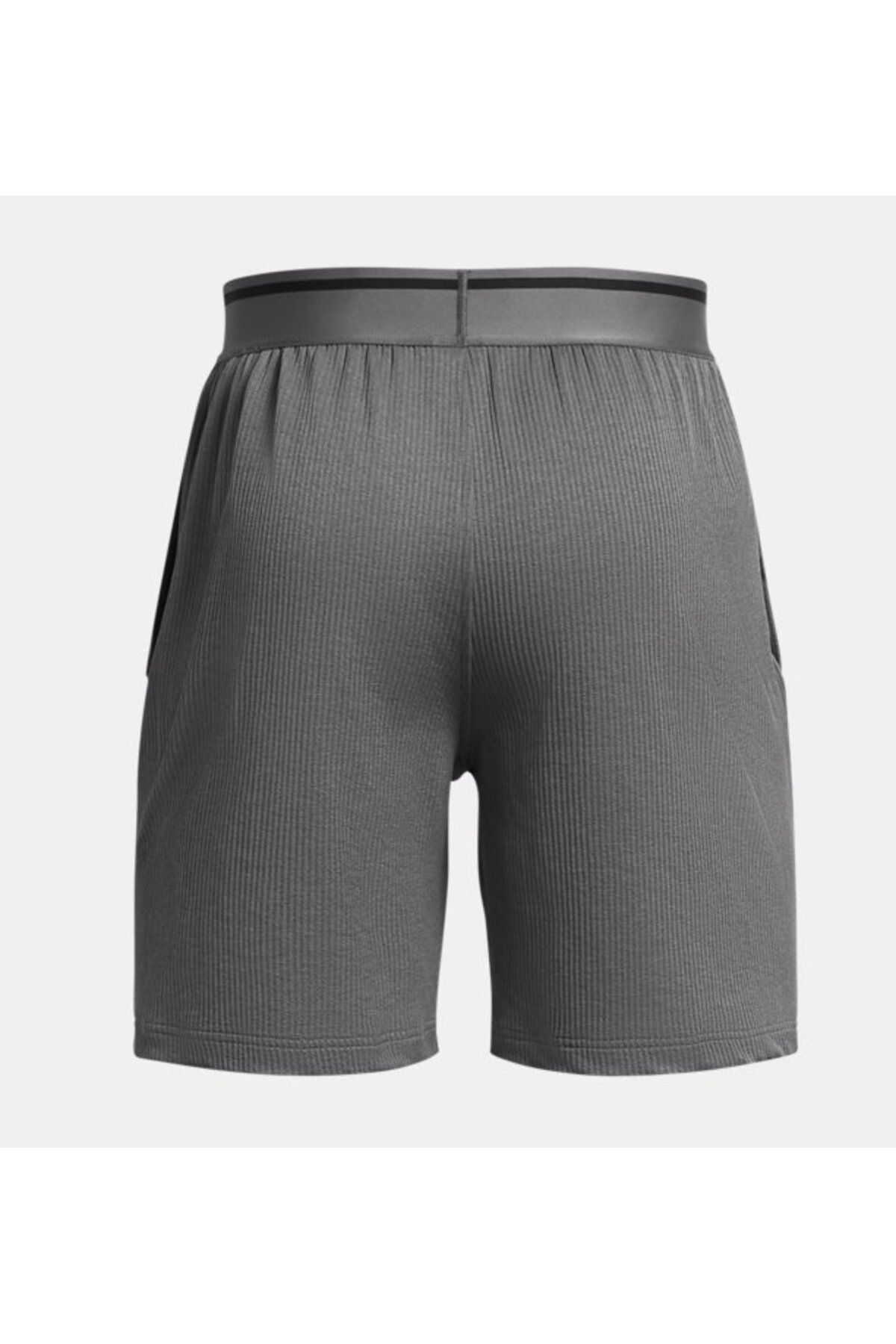 شورت ورزشی خاکستری مردانه های دنده ای در UA MALE 1383101 025 Under Armour