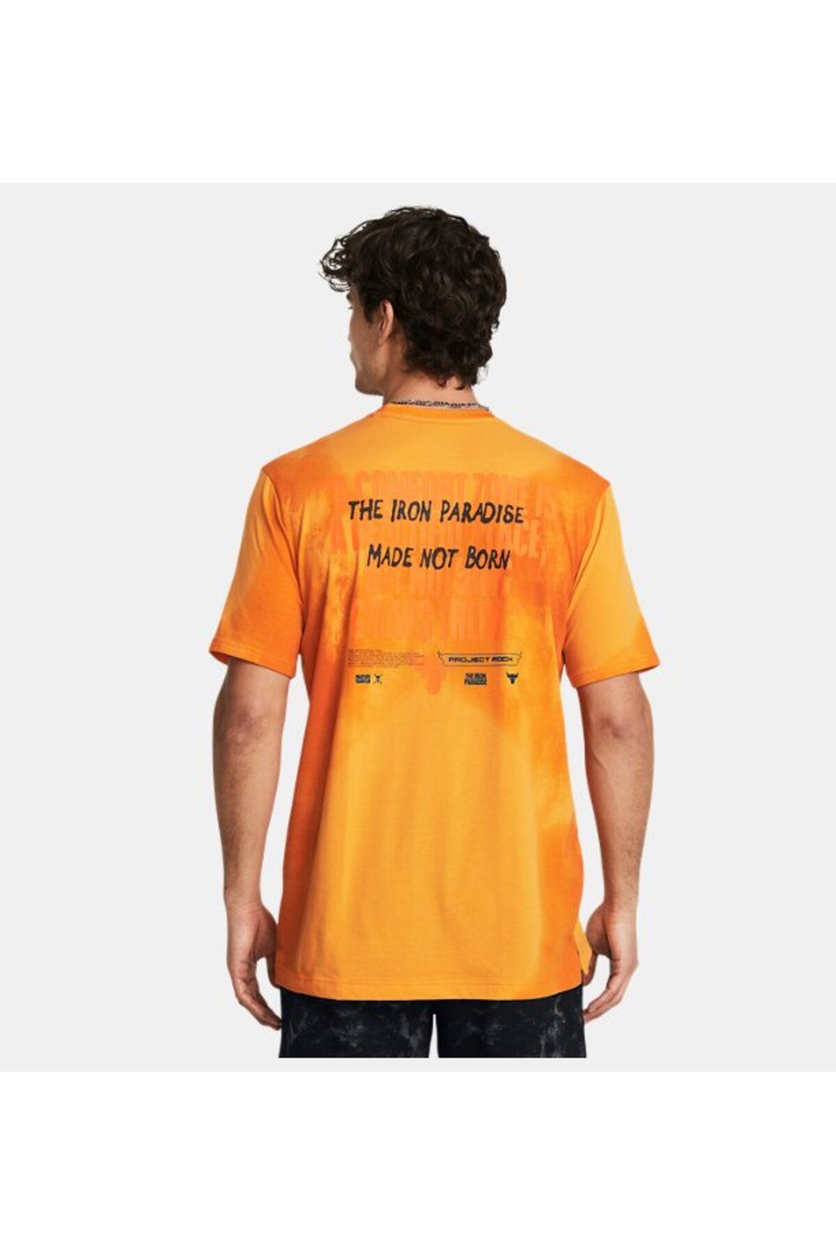 تی شرت ورزشی نارنجی مردانه UA PJT RCK SUN WSH SS 810 Under Armour