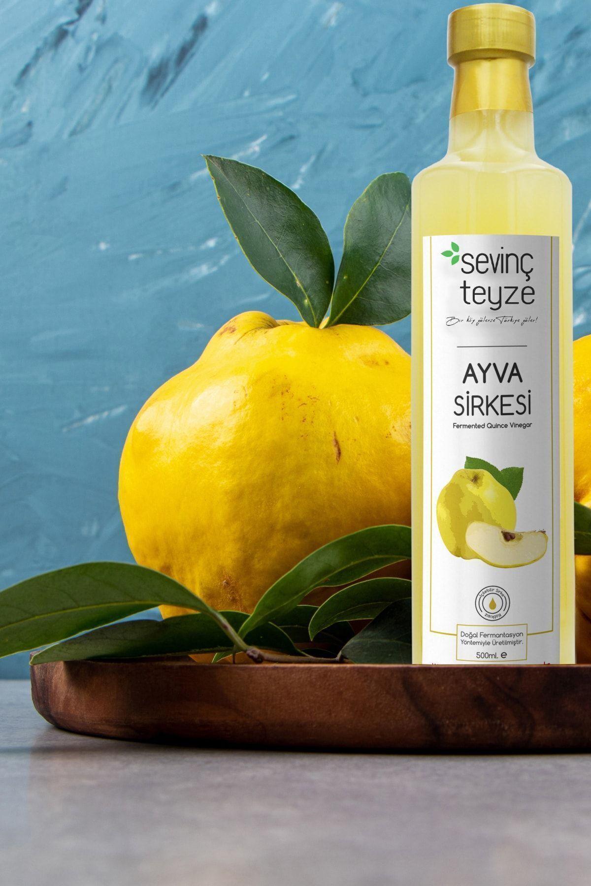 Sevinç Teyze Doğal Fermantasyon Ayva Sirkesi 500ml.