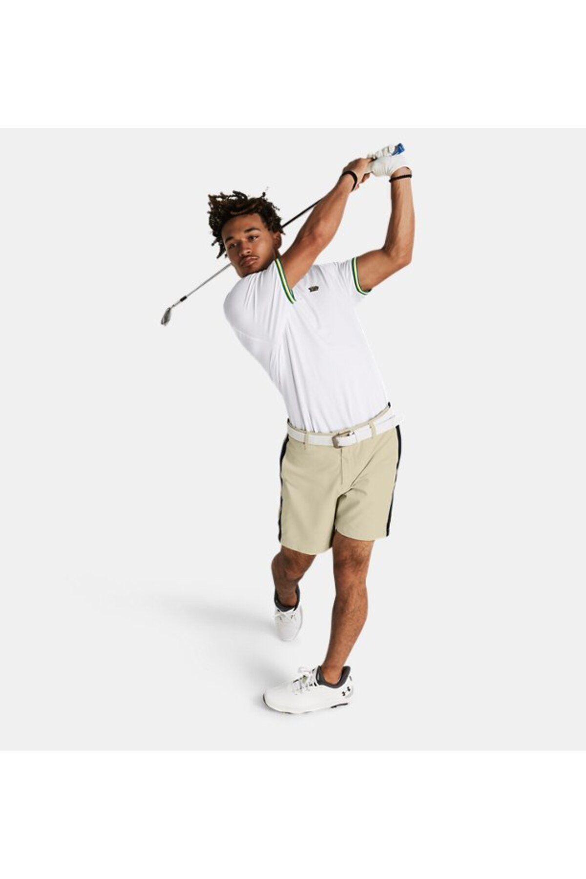 تی شرت ورزشی سفید مردانه پلی آف UA 3.0 LE POLO 1384133 100 Under Armour