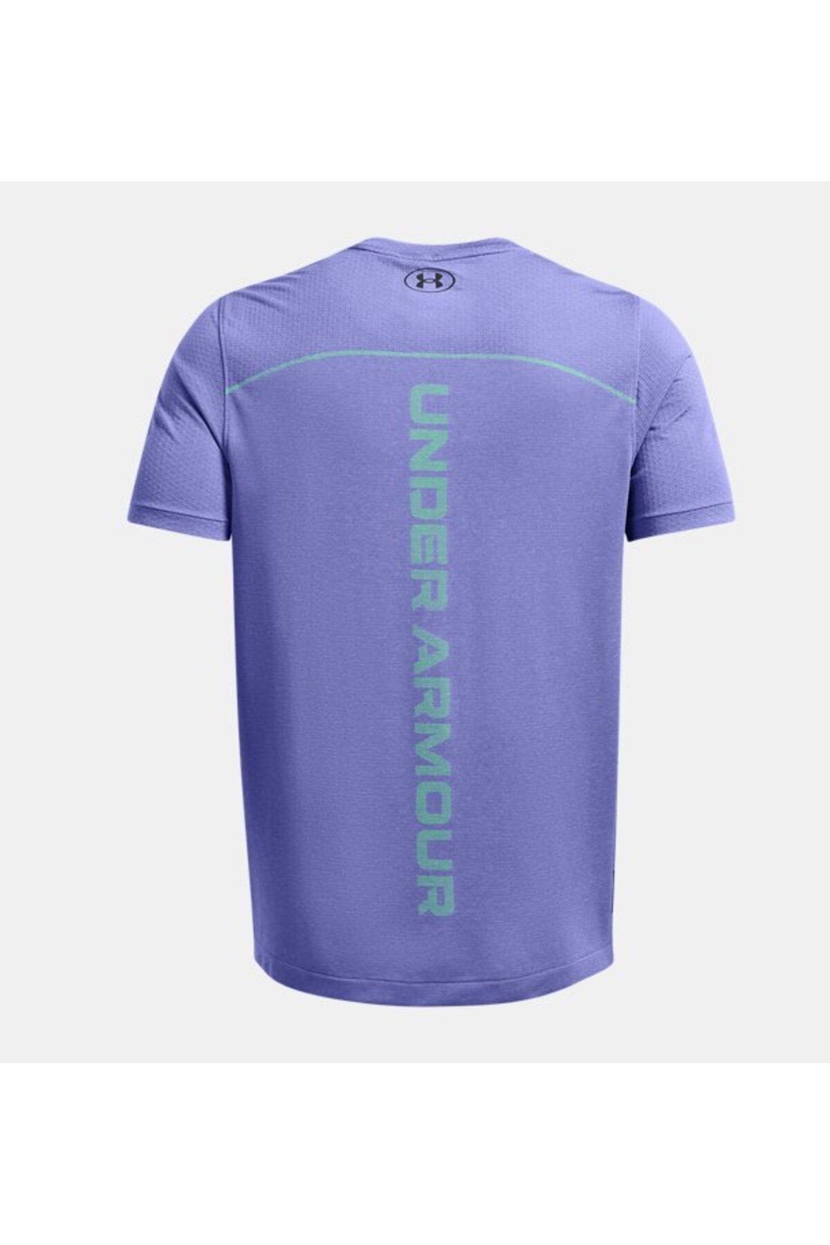 تی شرت ورزشی بنفش مردانه آستین کوتاه یکپارچه و ناپدید می شود 561 Under Armour
