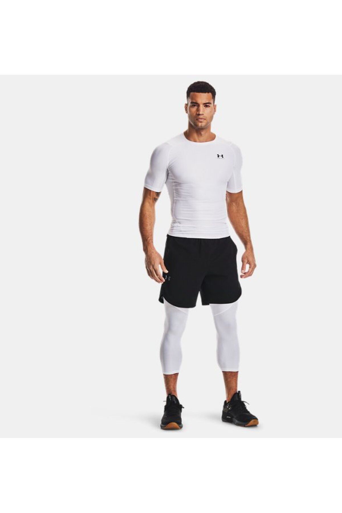 تی شرت ورزشی سفید مردانه آستین کوتاه ISO CHILL در UA 1365229 100 Under Armour