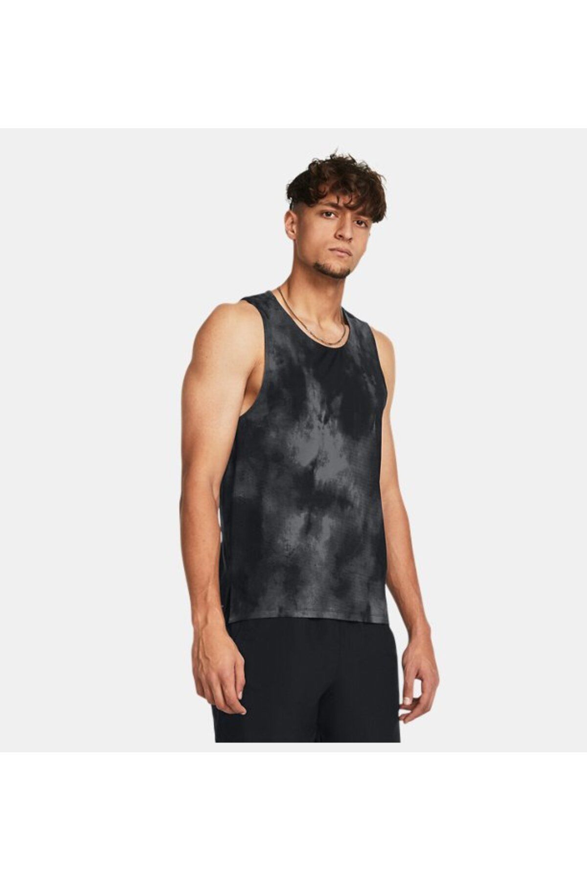 زیرپوش مشکی مردانه ورزشکار چاپی نخبگان 1382609 001 Under Armour