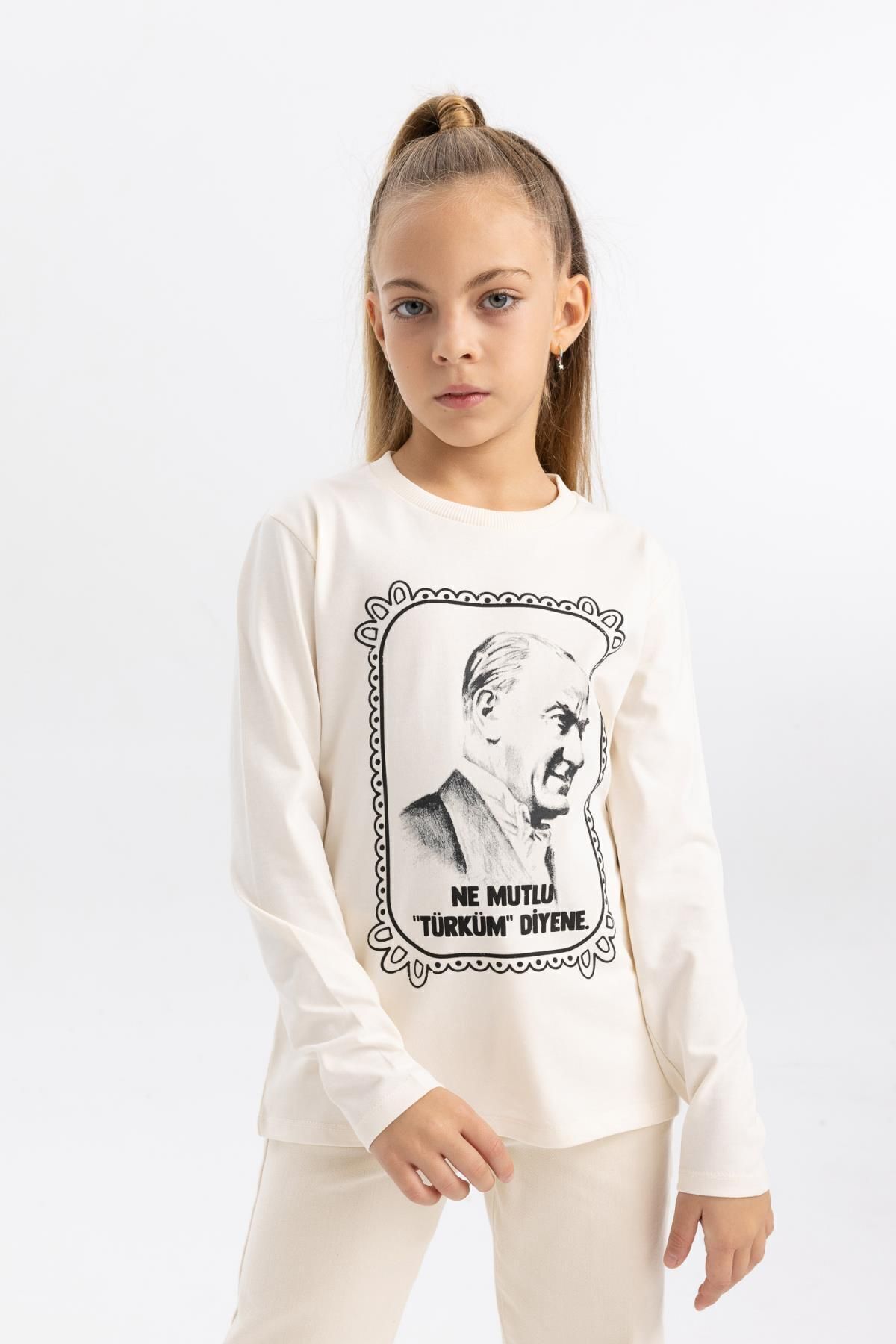 تیشرت دخترانه دفاکتو Defacto اورجینال دخترانه کد کالا B2427A823WN - تصویر 4