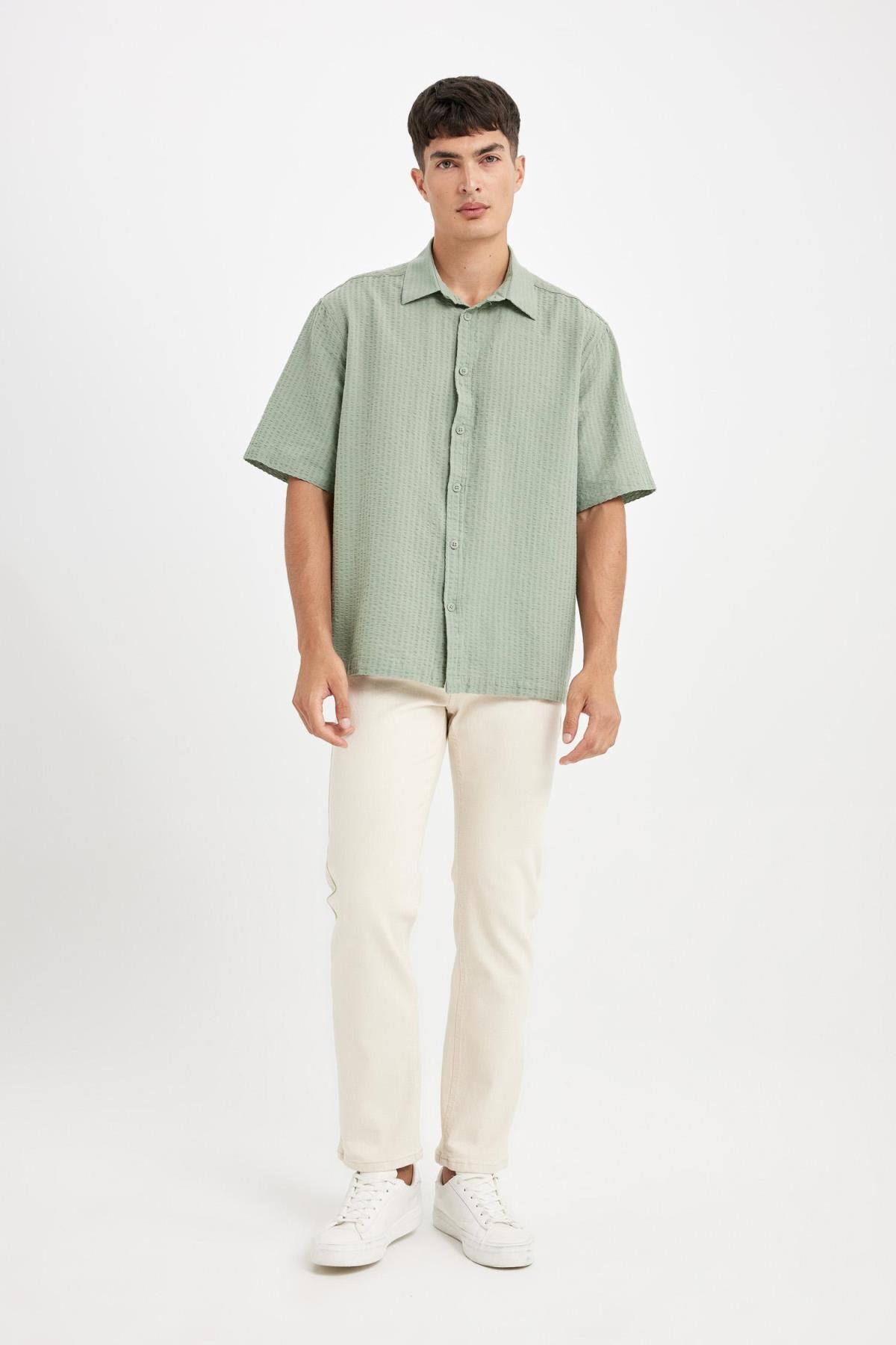 پیراهن مردانه دفاکتو | D4622AX24HS Defacto - Image 2