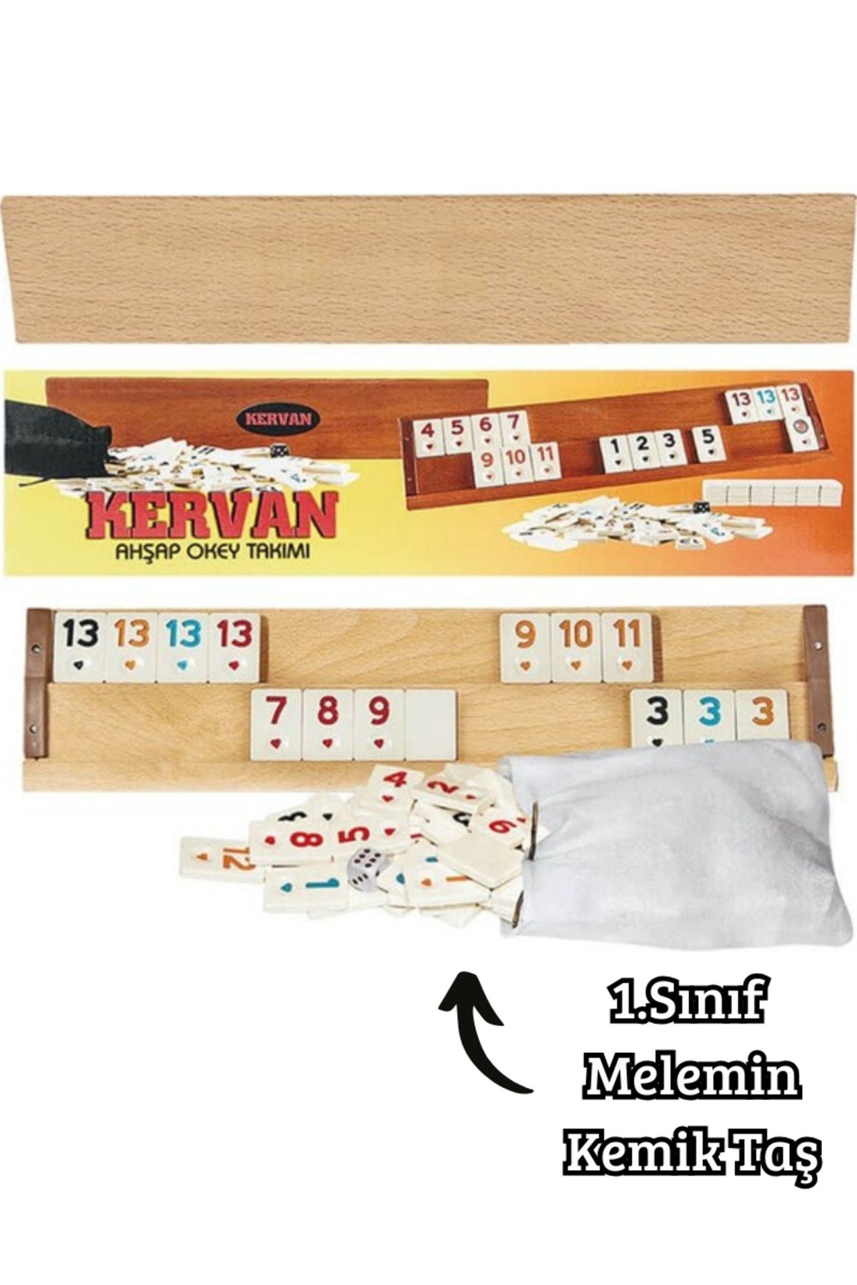 Comprox-101 Okey Game Set - Large Size Polished Wooden Okey Set 2