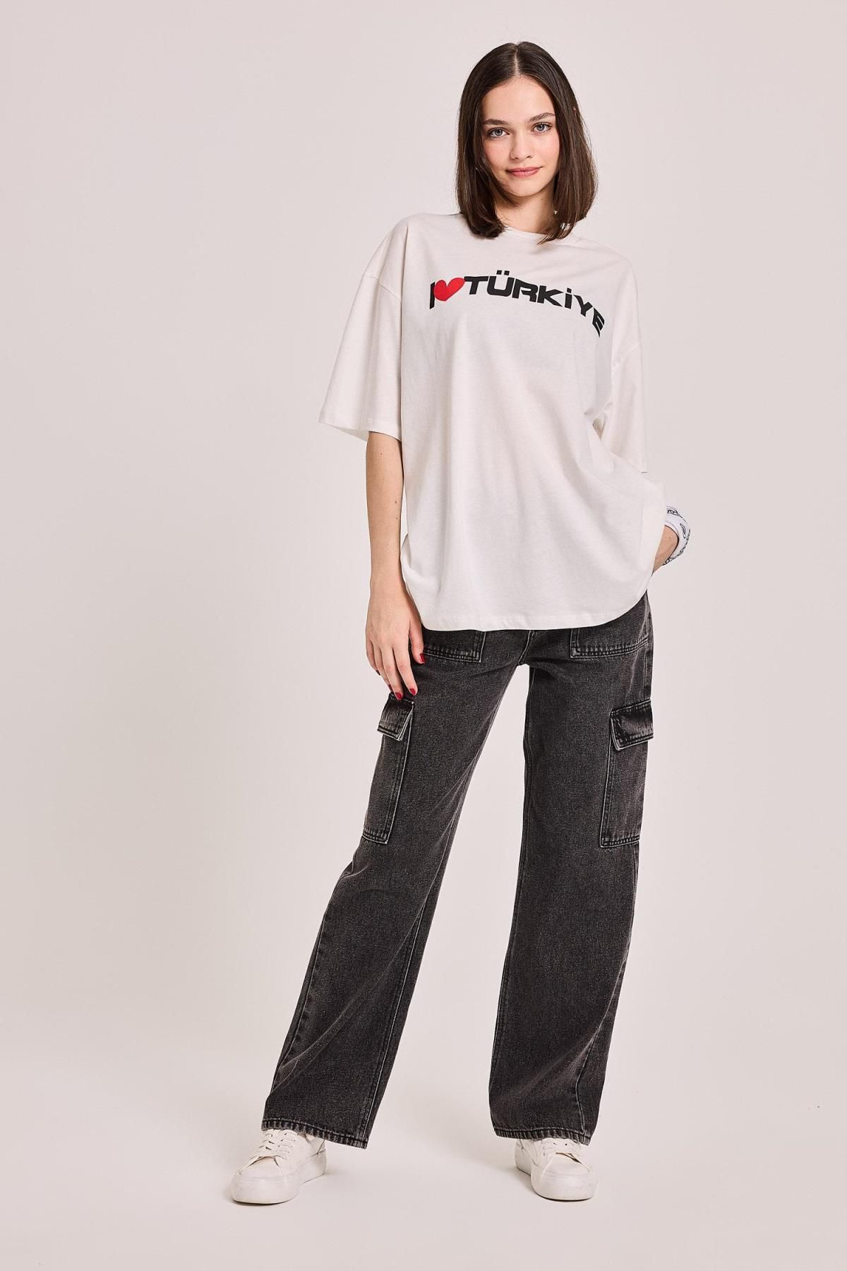 تی شرت زنانه دفاکتو | D6044AX24SM Defacto - Image 4