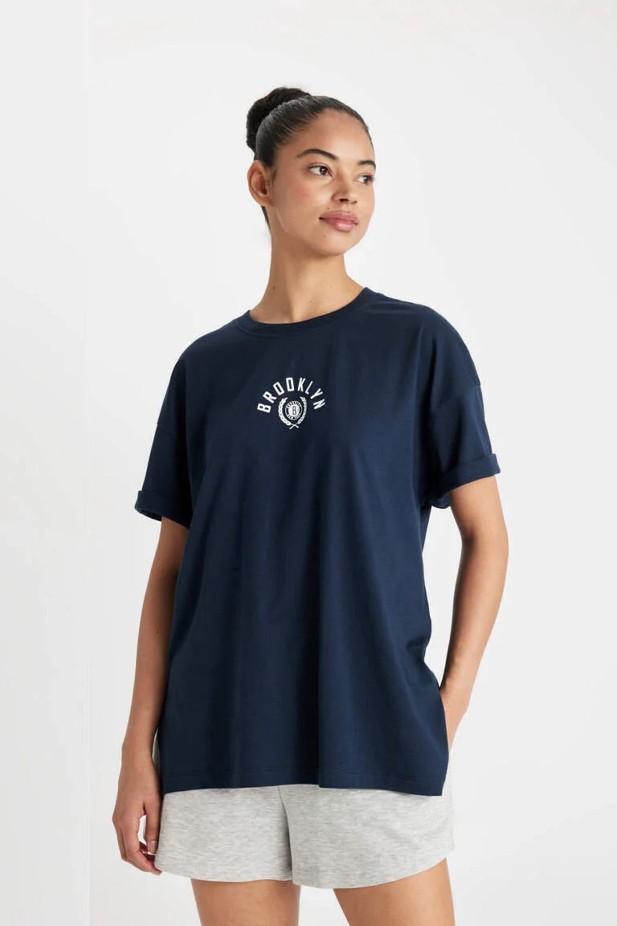تیشرت آستین کوتاه Nba Brooklyn Nets سایز بزرگ Fit Crew B9985ax24sm