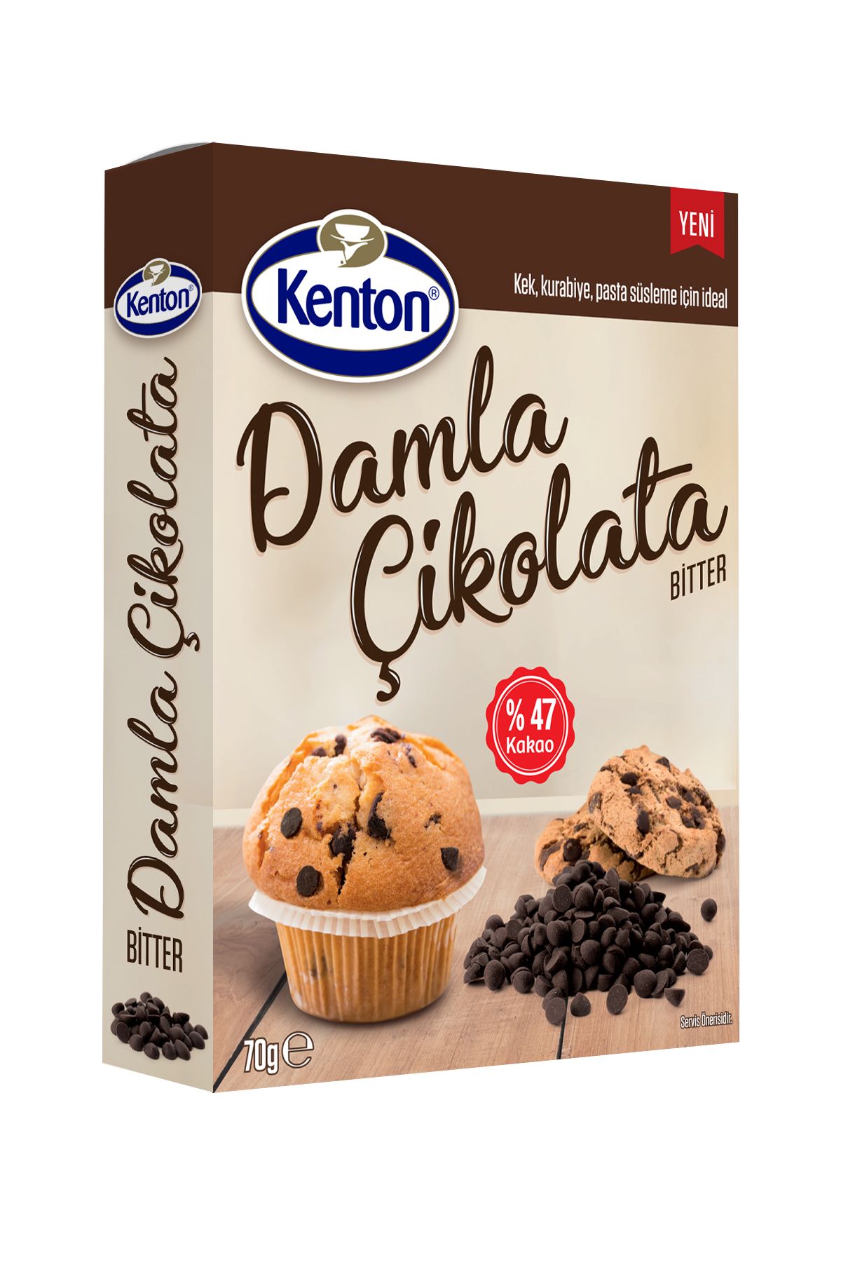 Kenton Damla Çikolata Bitter 70 gr