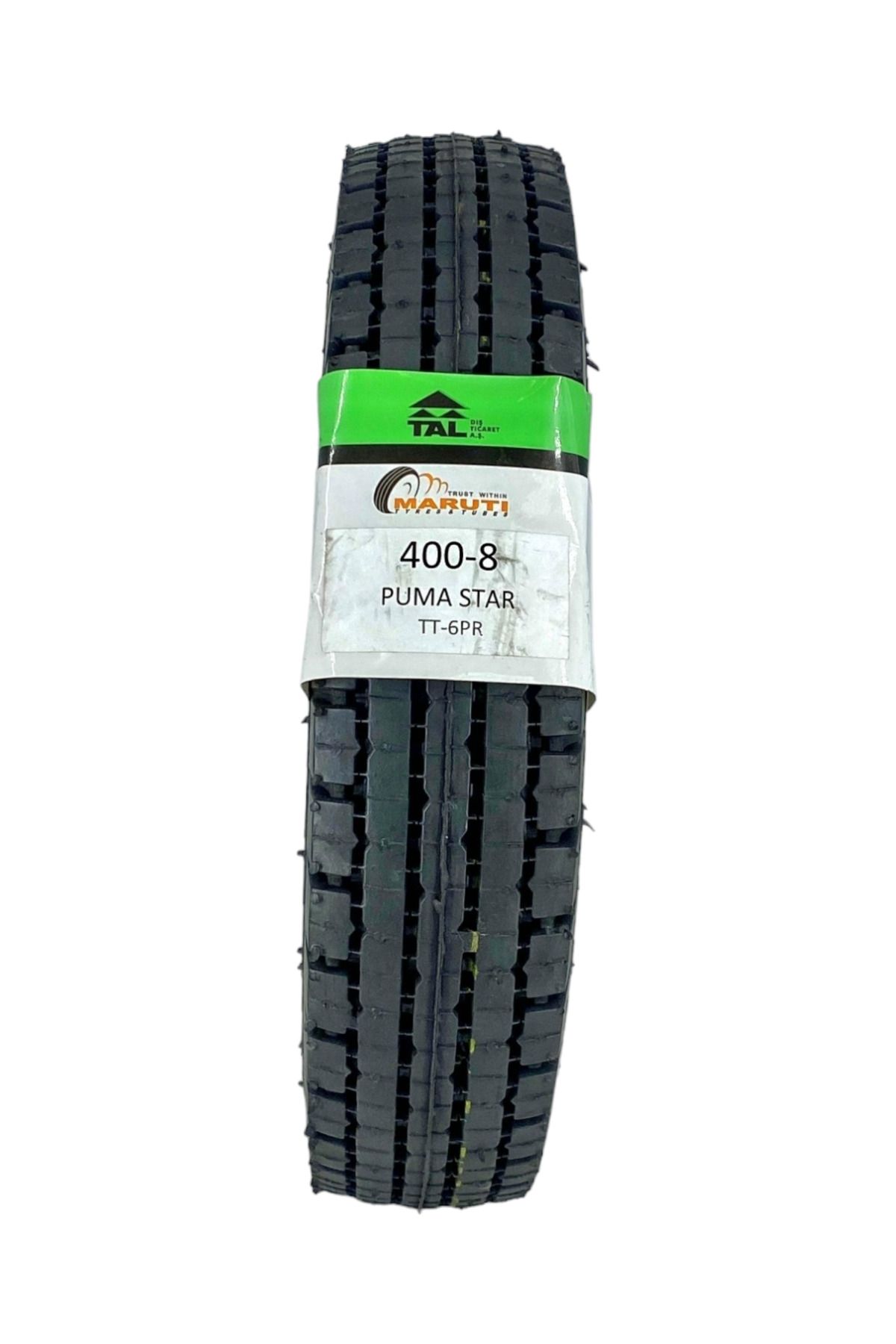 MARUTİ TYRES 400-8 LASTİK TT (TUBETYPE - İÇ LASTİKLİ TİP) 6KAT 76E PUMASTAR01