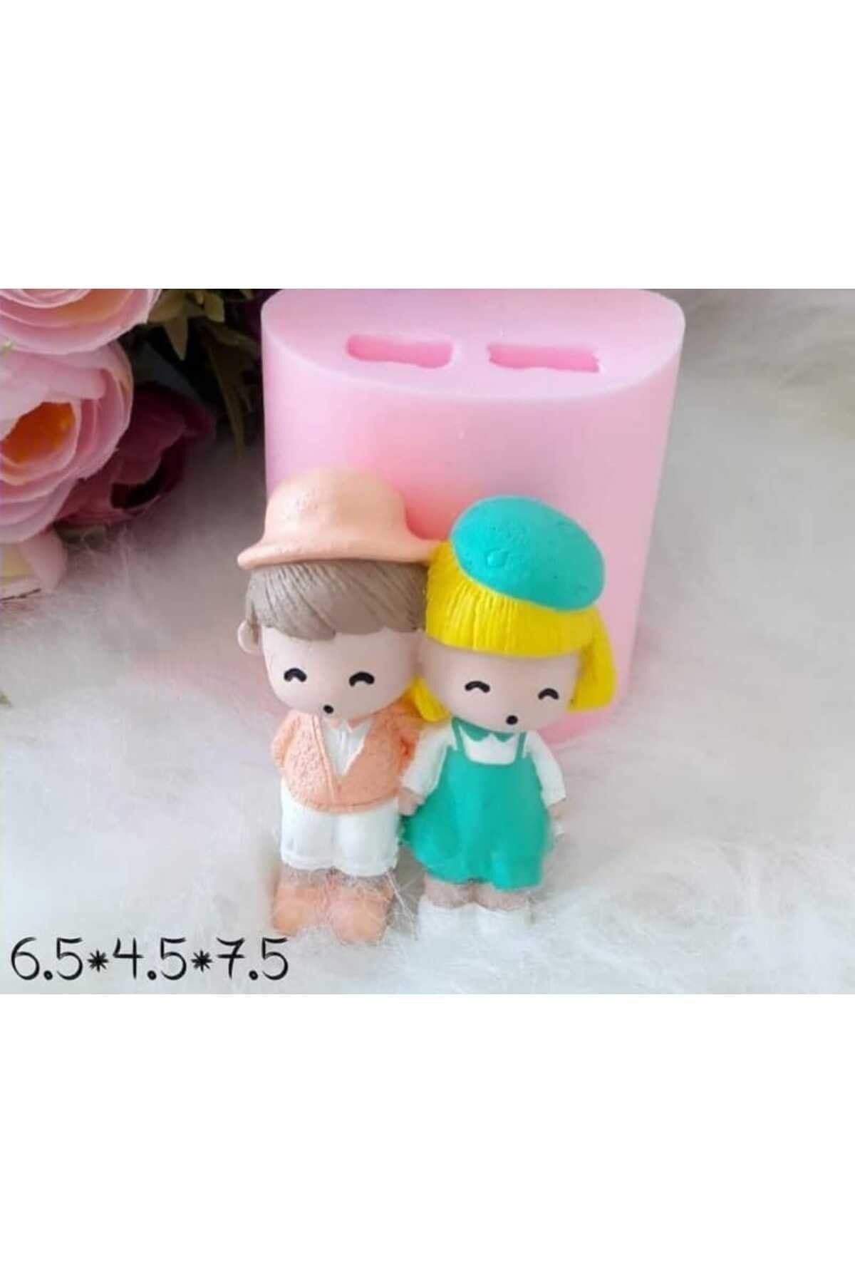 Şapkalı Sevgililer Maket Kürdanlı Cupcake Pasta Süsü Doğum Günü Süsleri Pasta Kürdanı