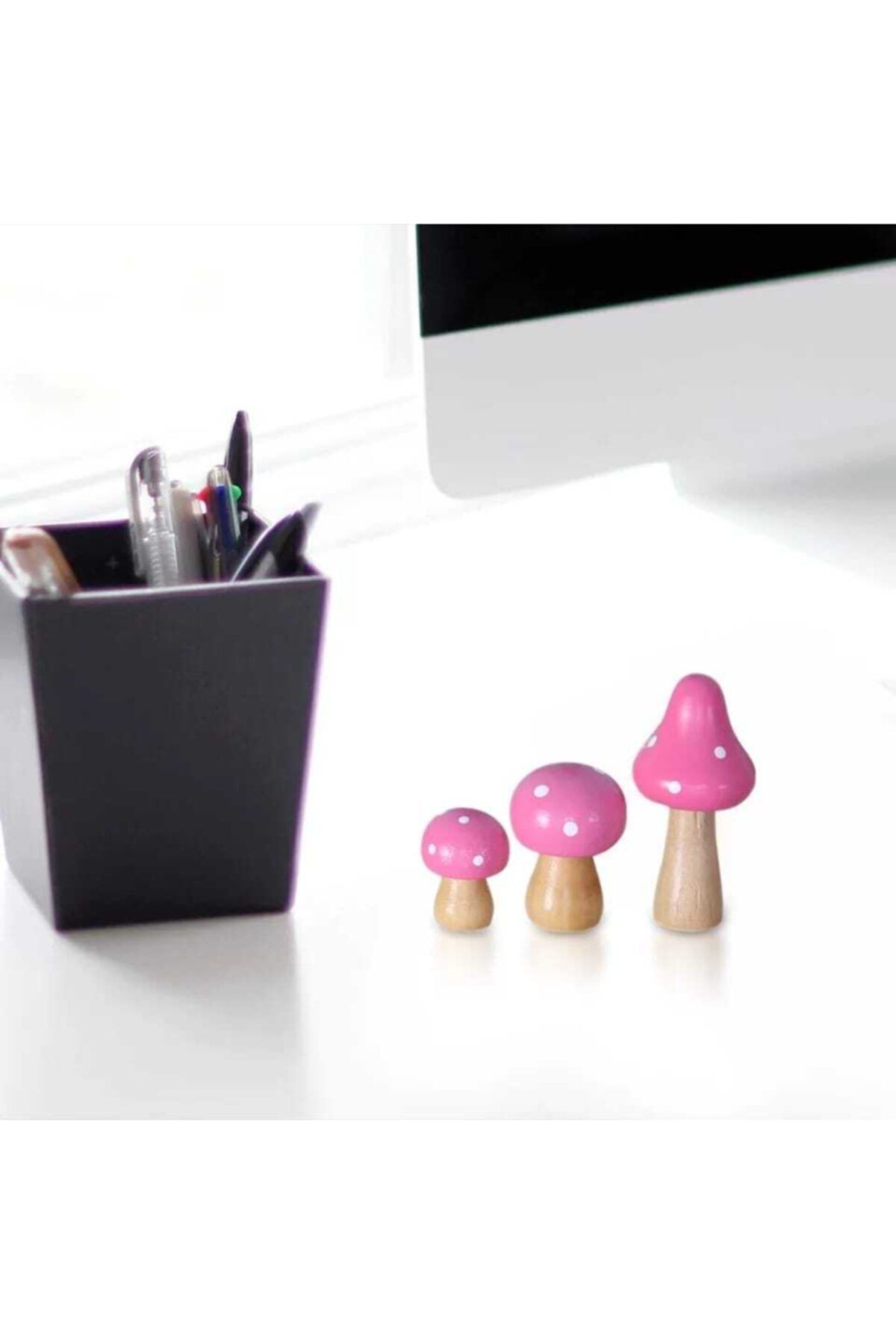 3'lü Mantarlar Teraryum Obje Teraryum Süsleri Saksı Dibi Süsü Teraryum Diorama Malzemeleri