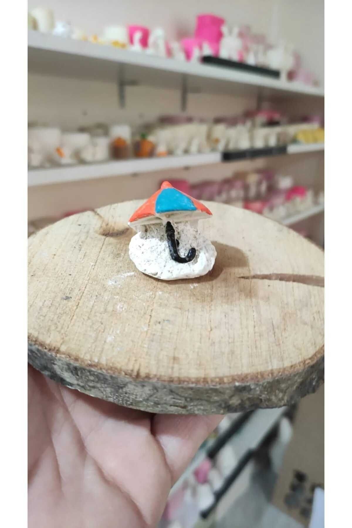 Şemsiye 2 Maket Kürdanlı Cupcake Pasta Süsü Doğum Günü Süsleri Kürdan Süsü