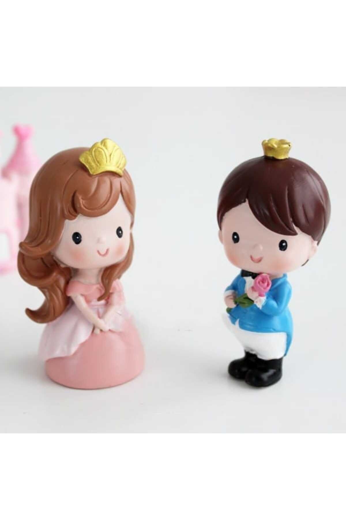 Prens Ve Prenses Maket Kürdanlı Cupcake Pasta Süsü Doğum Günü Süsleri Pasta Kürdanı