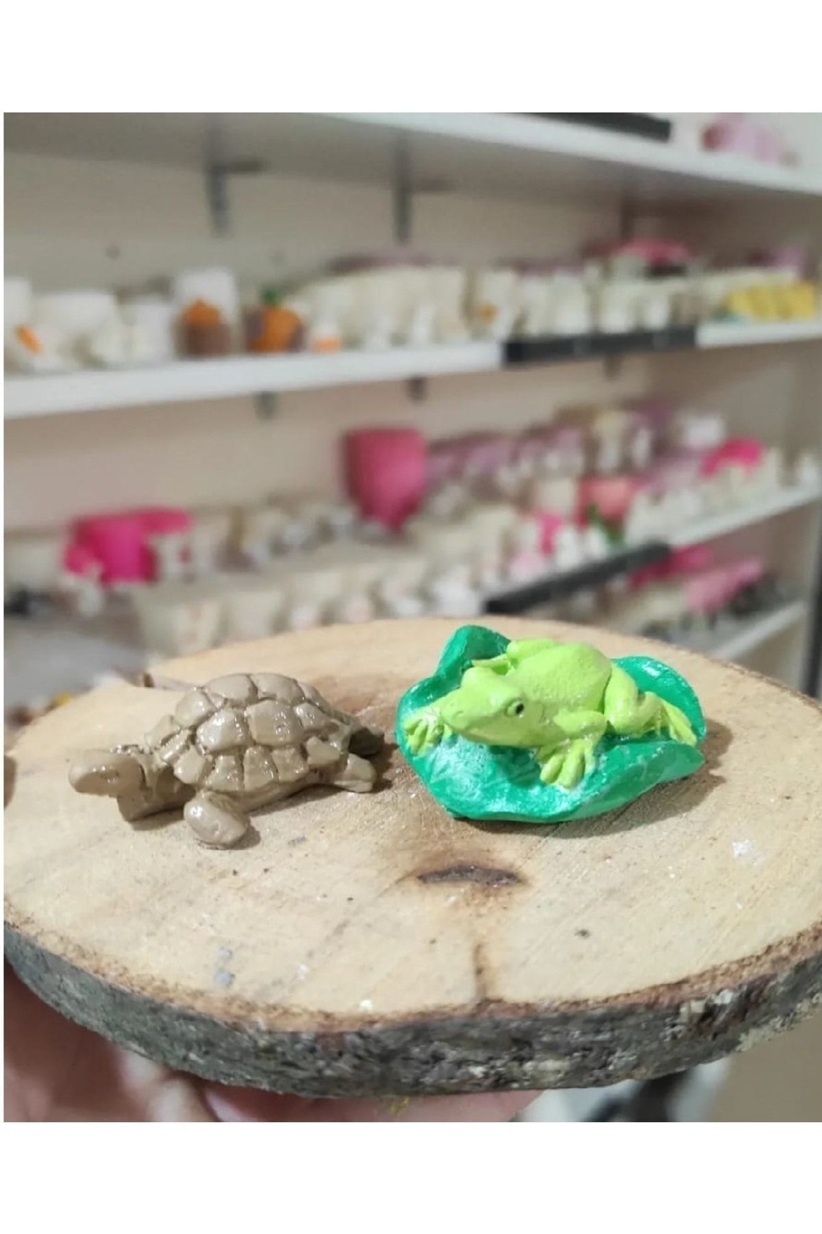 Kurbağa Ve Kaplumbağa Maket Kürdanlı Cupcake Pasta Süsü Doğum Günü Süsleri