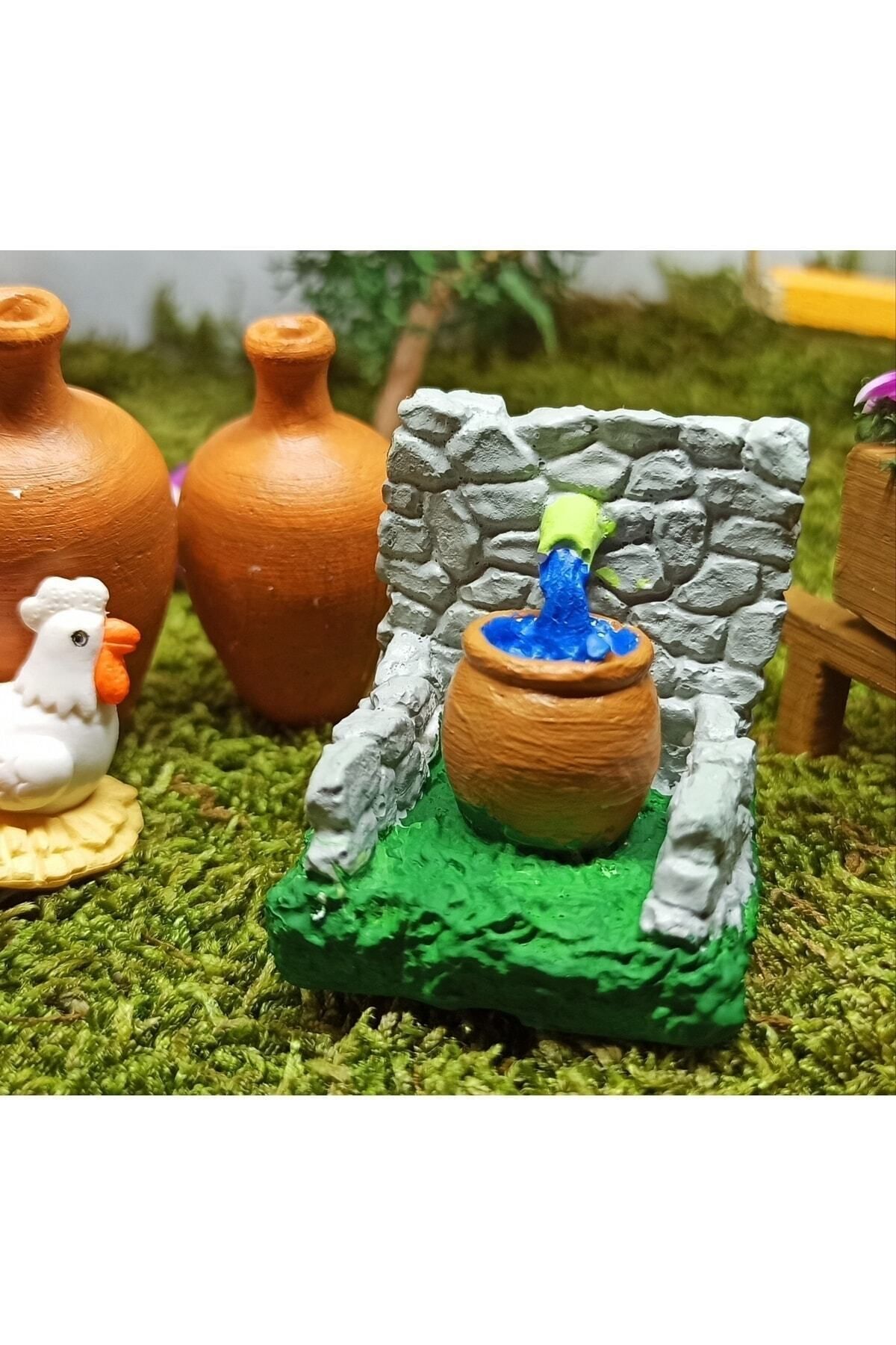 Taş Çeşme Minyatür Figür Karakter Oyuncak Ev Eşyaları Evcilik Küçük Minik Oyuncaklar