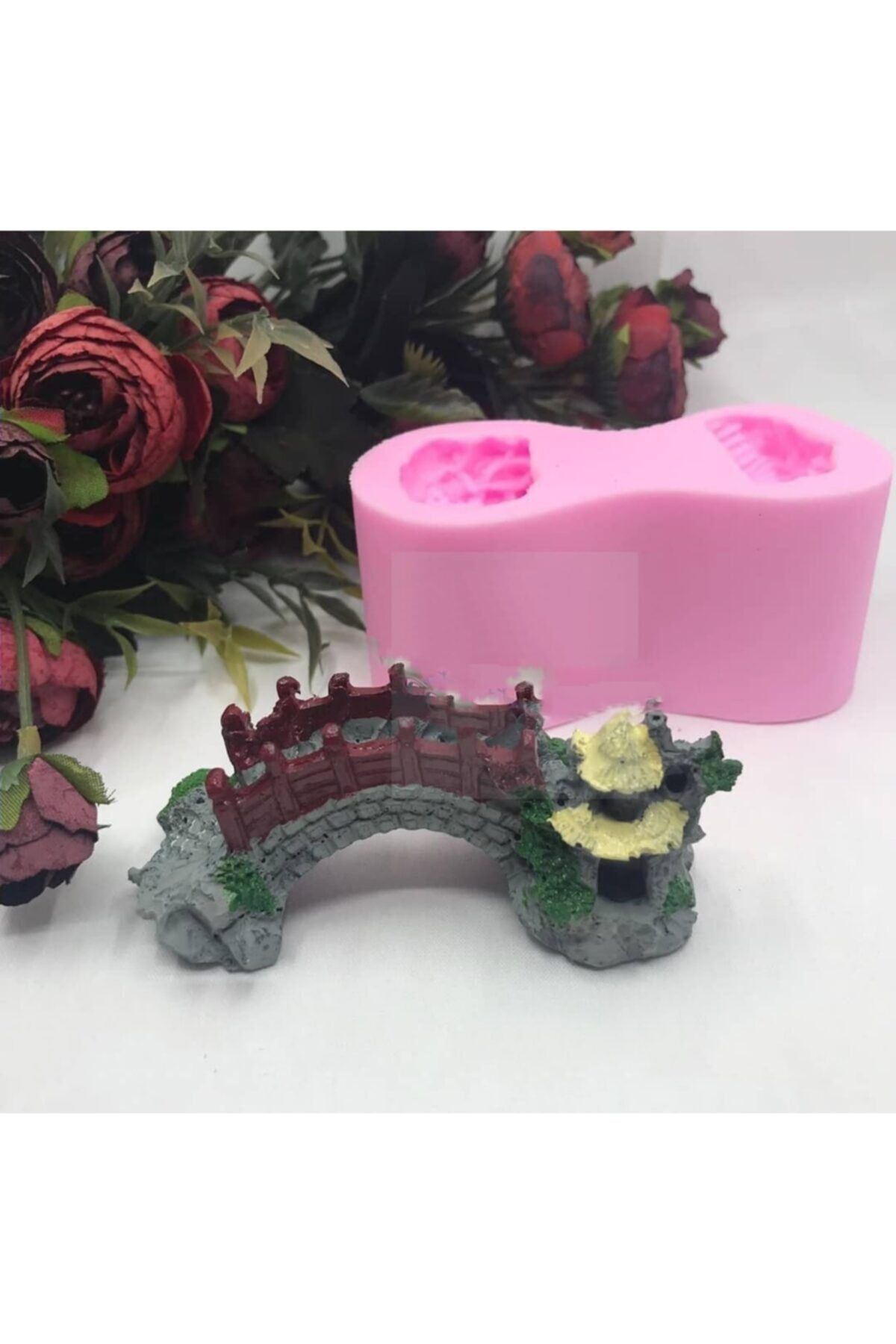 Orta Boy Köprü Teraryum Obje Minyatür Obje Teraryum Aksesuar