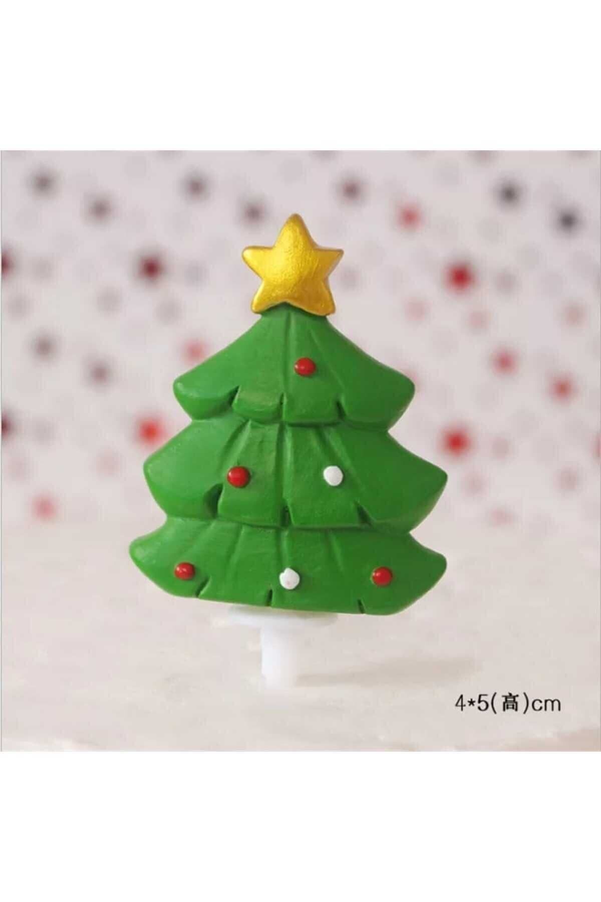 Minik Noel Ağacı 2 Adet Minyatür Figür Karakter Oyuncak Ev Eşyaları Evcilik Küçük Minik Oyuncaklar