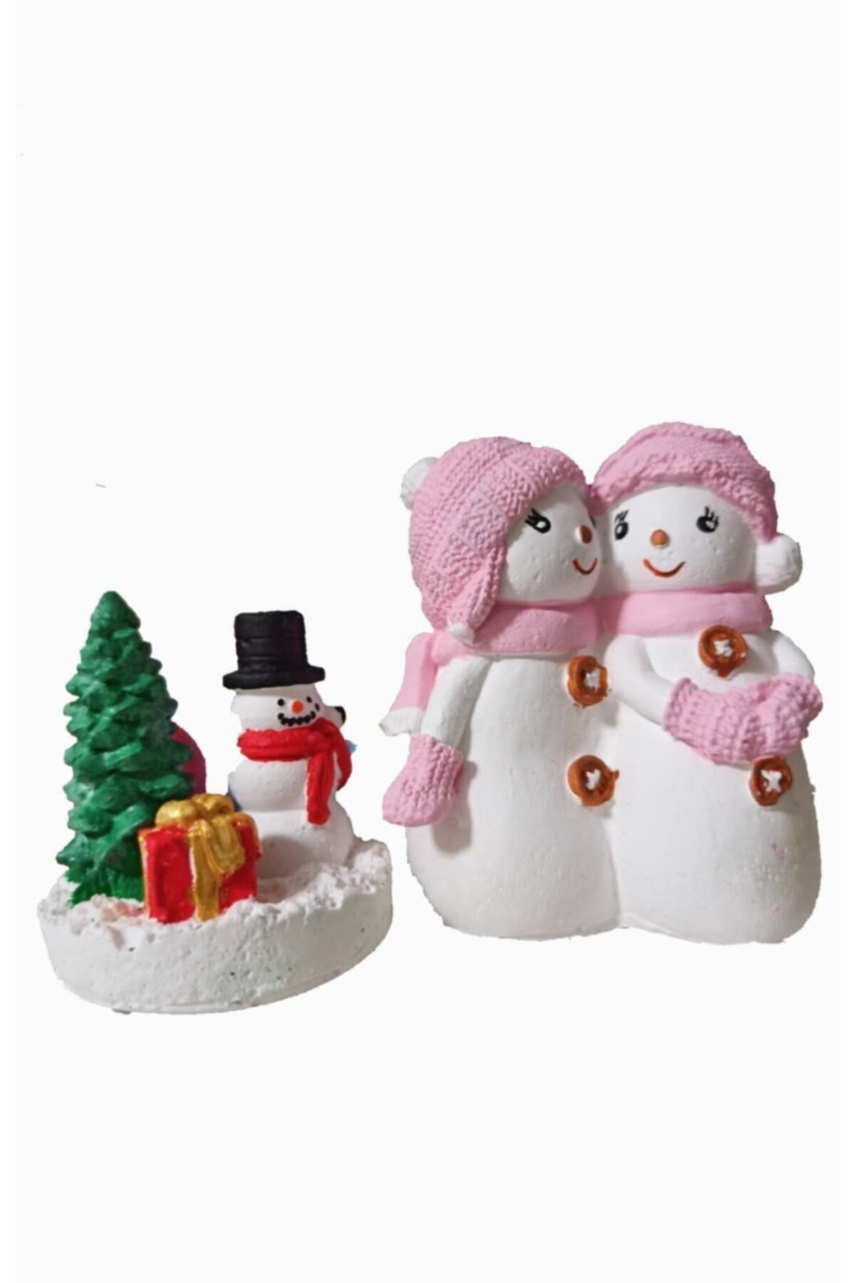 Kardan Kızlar Ve Kardan Adam Set Teraryum Obje Minyatür Obje Teraryum Diorama Malzemeleri