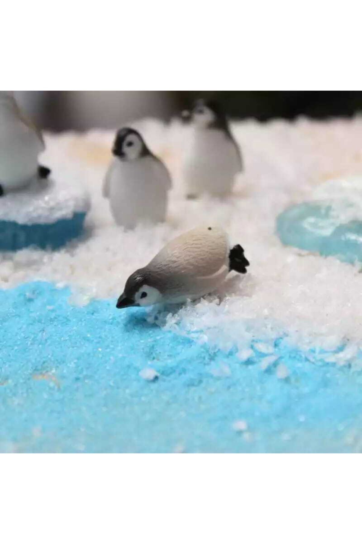 5'li Penguen Teraryum Obje Minyatür Obje Teraryum Aksesuar Teraryum Süsü