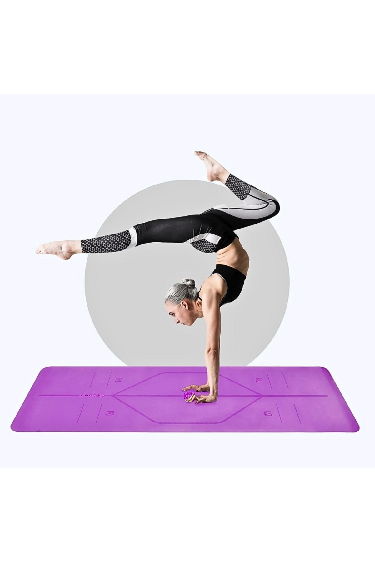 Rebuwo Hizalamal 5mm Kayd rmaz Do al Kaucuk Yoga Mat Pilates Mat 183 X 68 Cm Spor Outdoor