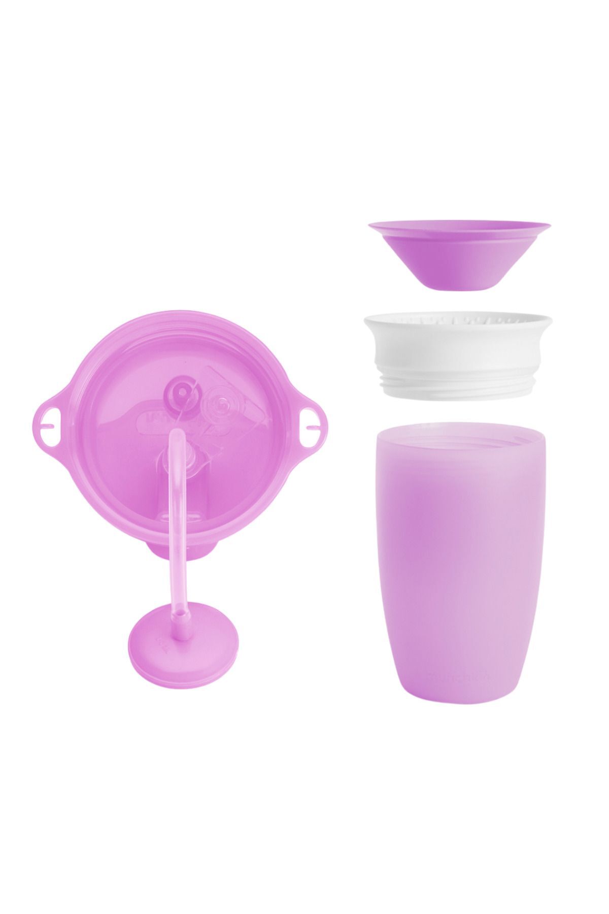 Munchkin Tıklama Kilitli Uçlu Alıştırma Bardağı +Munchkin Mucize360°Alıştırma Bardağı12ay+296mlMor fotoğrafı 3 (önizleme)