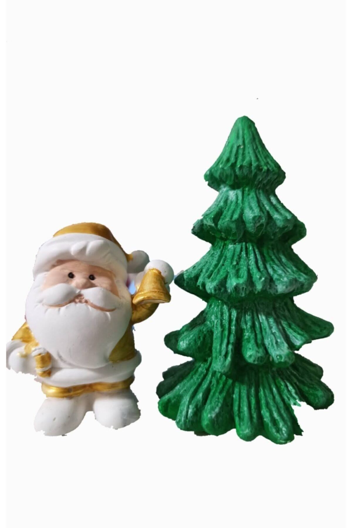 Noel Baba Ve Ağaç Teraryum Obje Minyatür Obje Figür Aksesuar Teraryum Diorama Malzemeleri