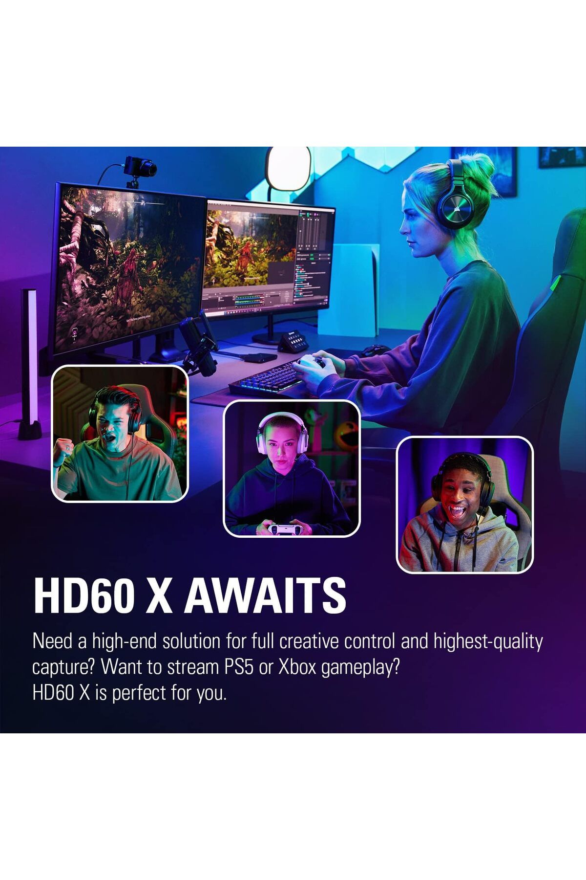 Corsair-Elgato Stream Deck XL: وحدة تحكم الاستوديو المتقدمة، 32 مفتاح ماكرو، تطبيقات التحكم (OBS، Twitch، YT) 3