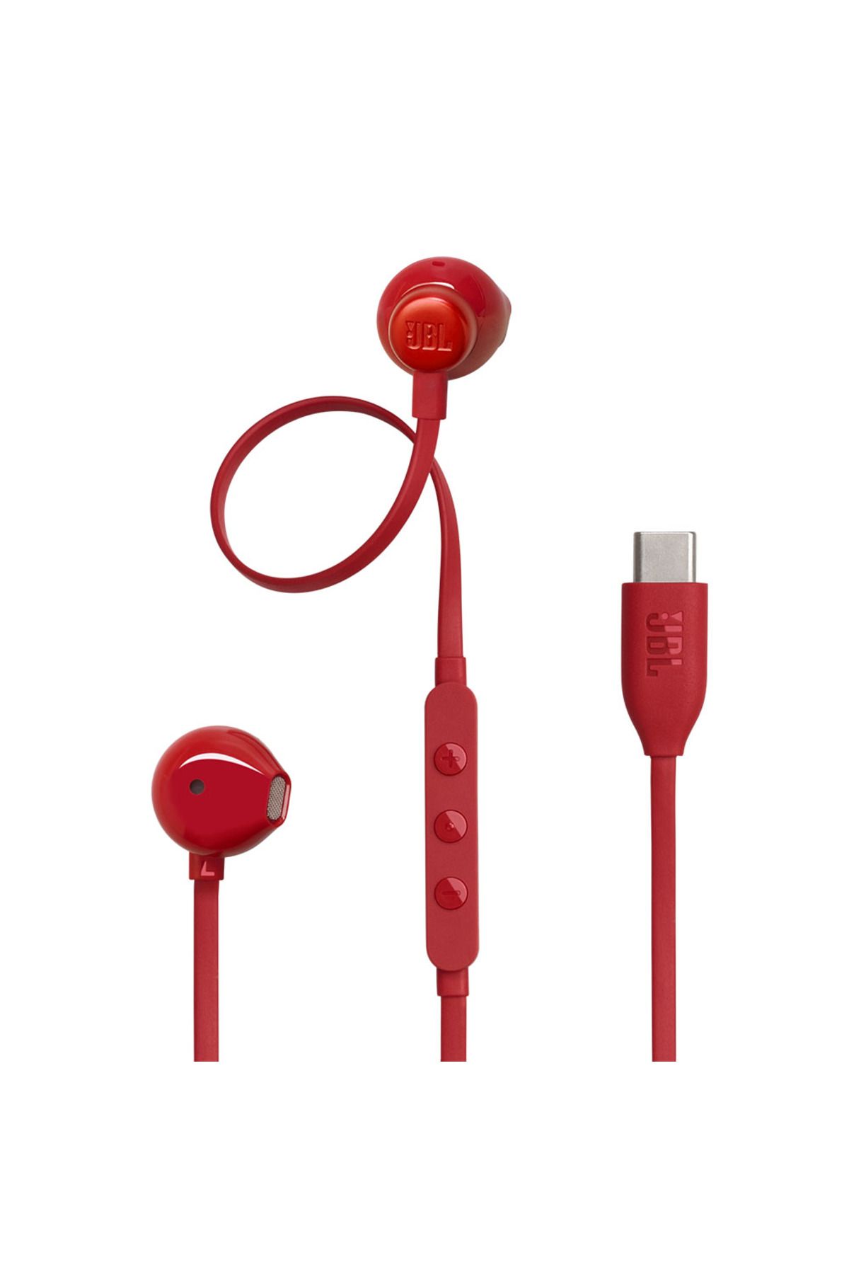 JBL-Tune 305C Red Type-C Wired Earbuds 4