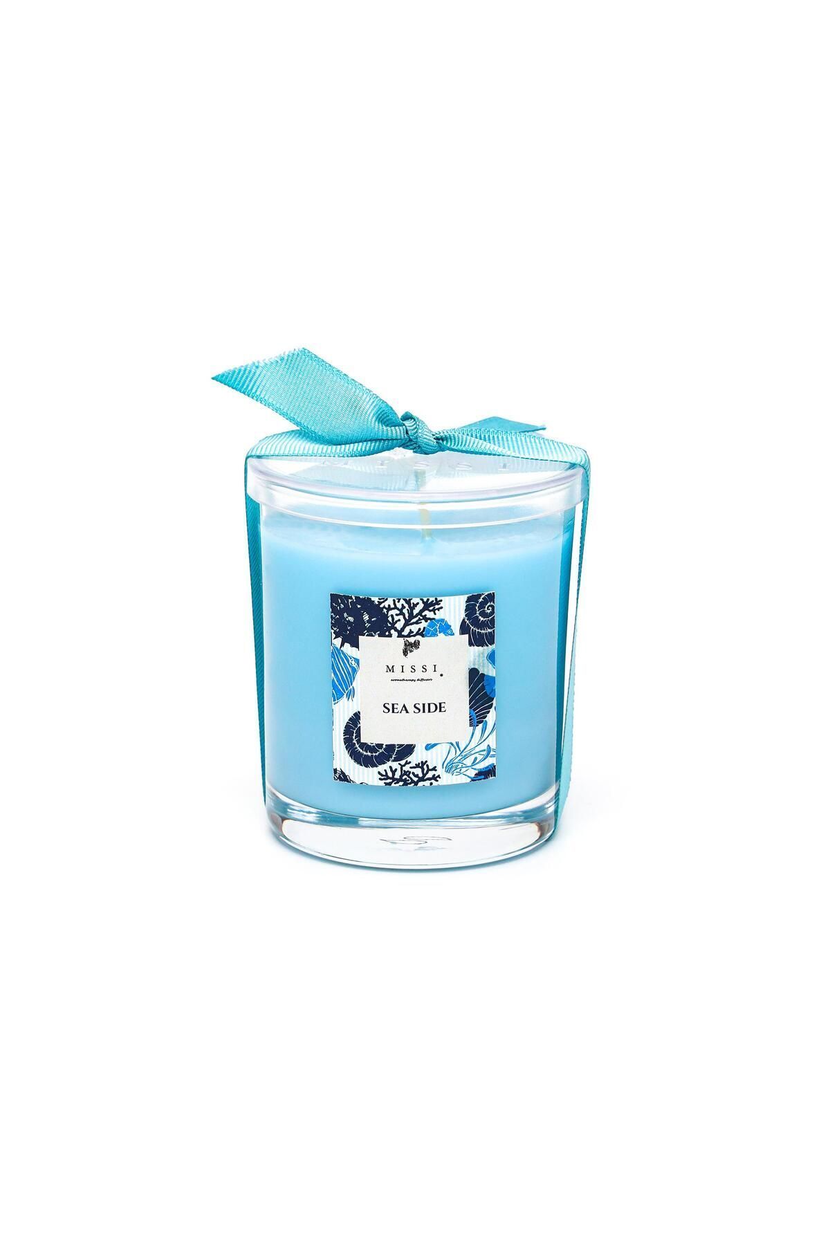 شمع و چراغ آبی وگان معطر Marin Aqua Mediterian 140 گرم  Missi