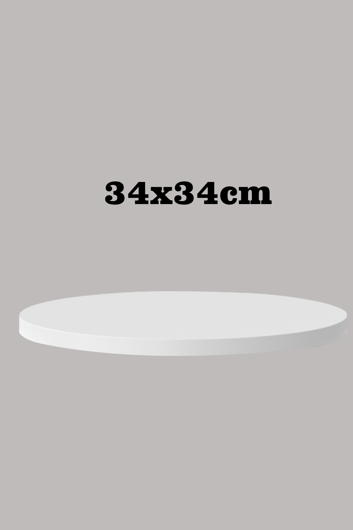 BEYAZ 34 X 34 CM 2'Lİ SUNTALAM SEHPA ÜST TABLASI DEKORASYON SUNUM TABAĞI