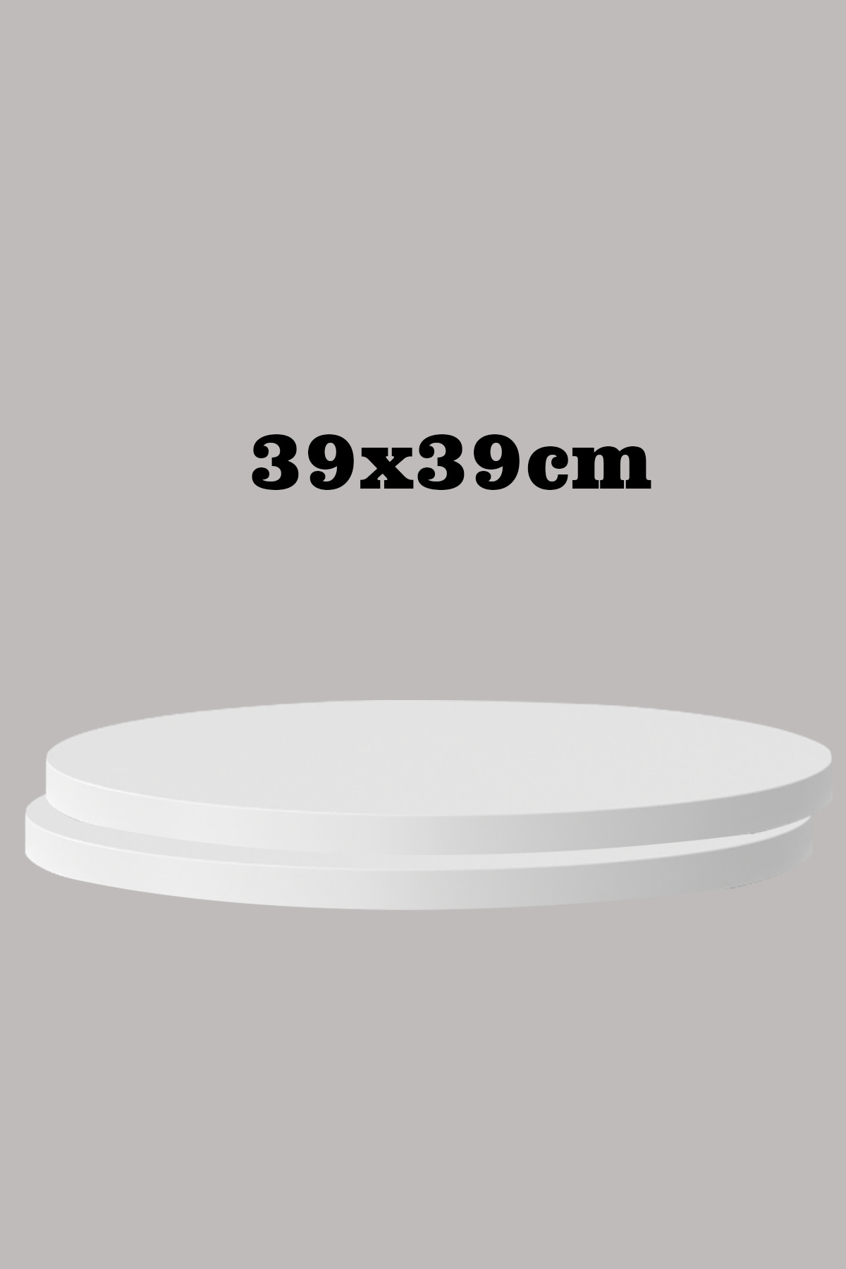 BEYAZ 39 X 39 CM 2'Lİ SUNTALAM SEHPA ÜST TABLASI DEKORASYON SUNUM TABAĞI