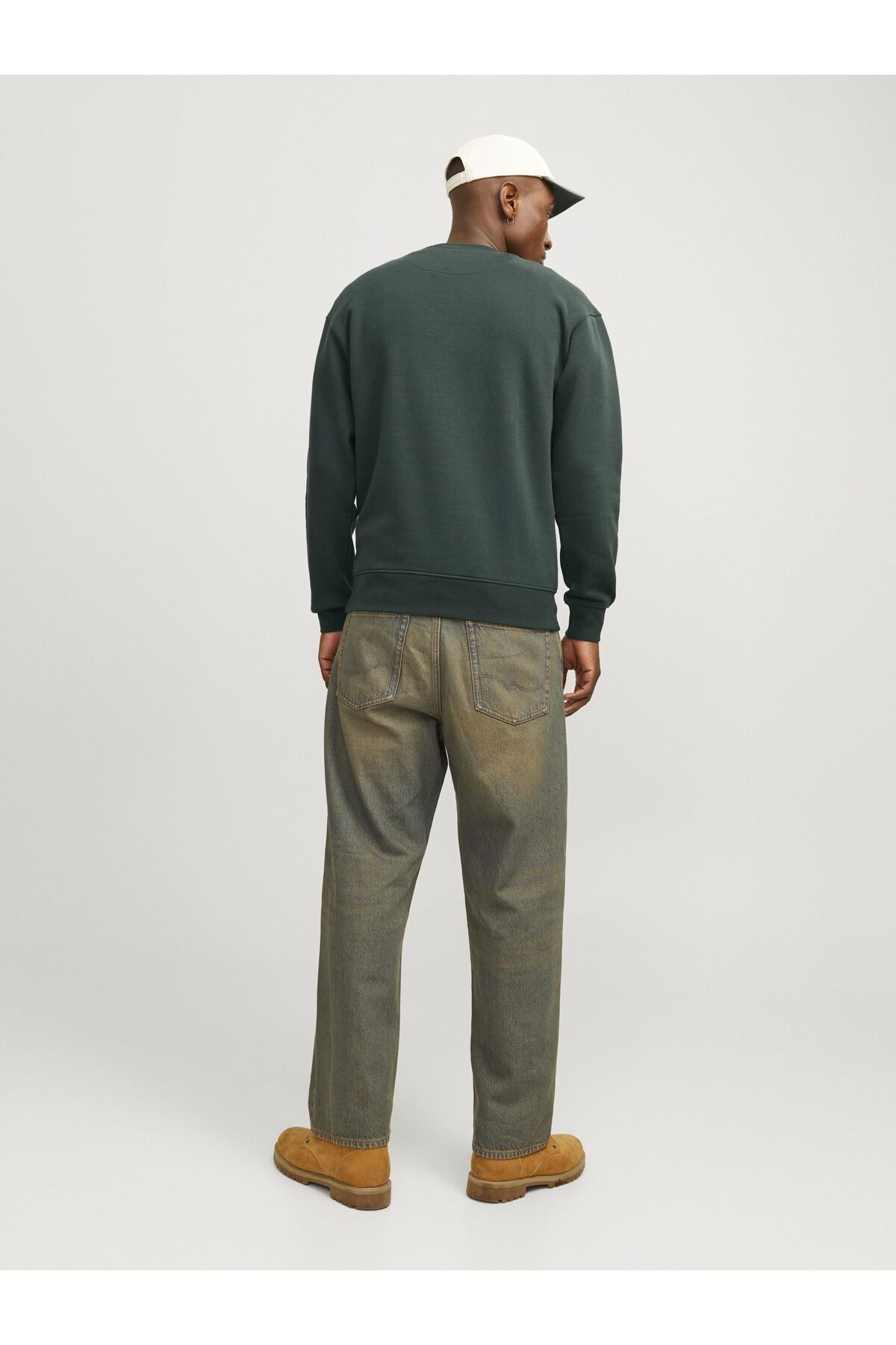 سویشرت مردانه خاکستری جک اند جونز | 12241694 اورجینال - تصویر 3