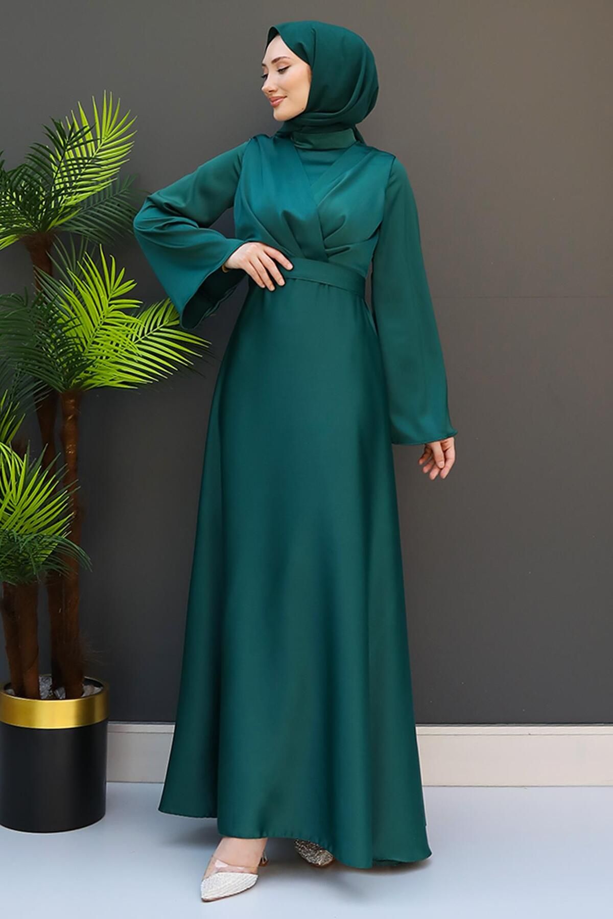 giz astore-Emerald Hijab Dress - Zeyno 4