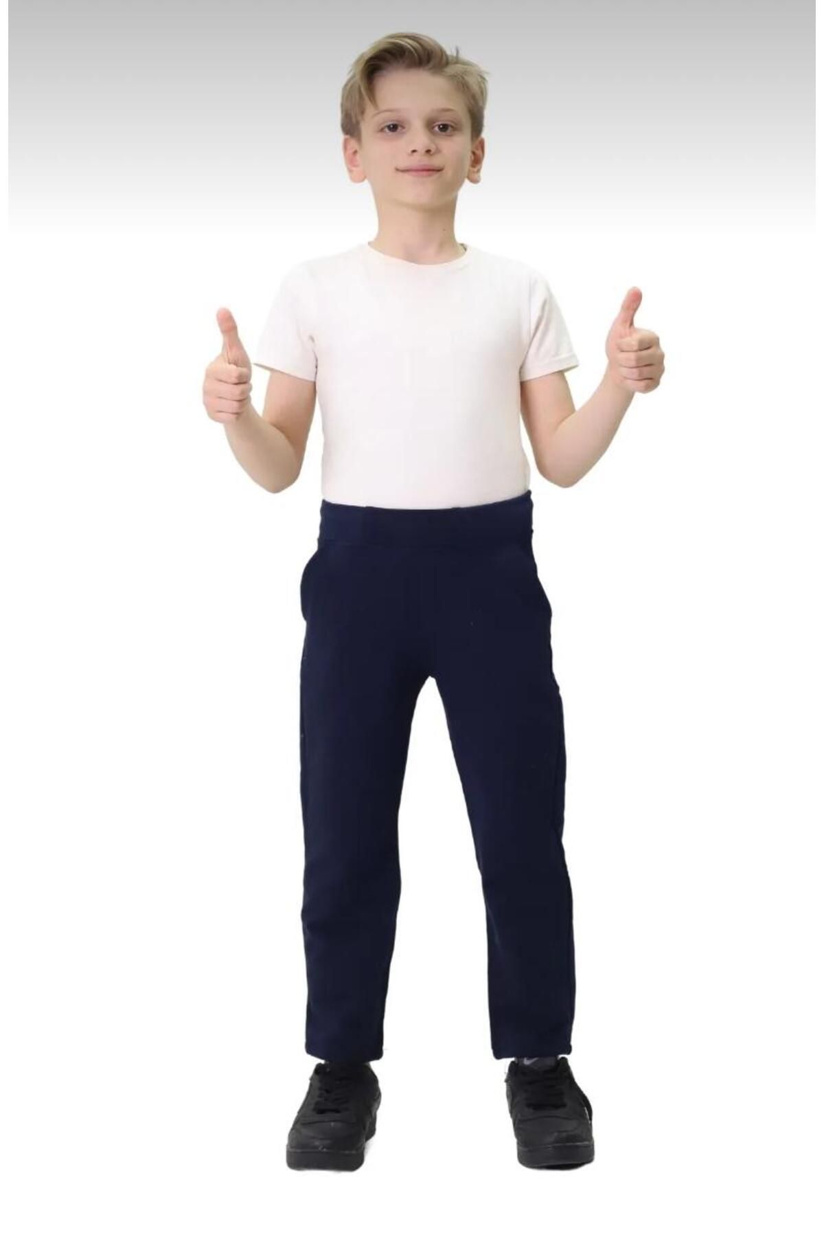 MaviMoure Pantaloni De Trening Pentru Școală Din Lycra Cu Nervuri Unisex Unisex - 8 years