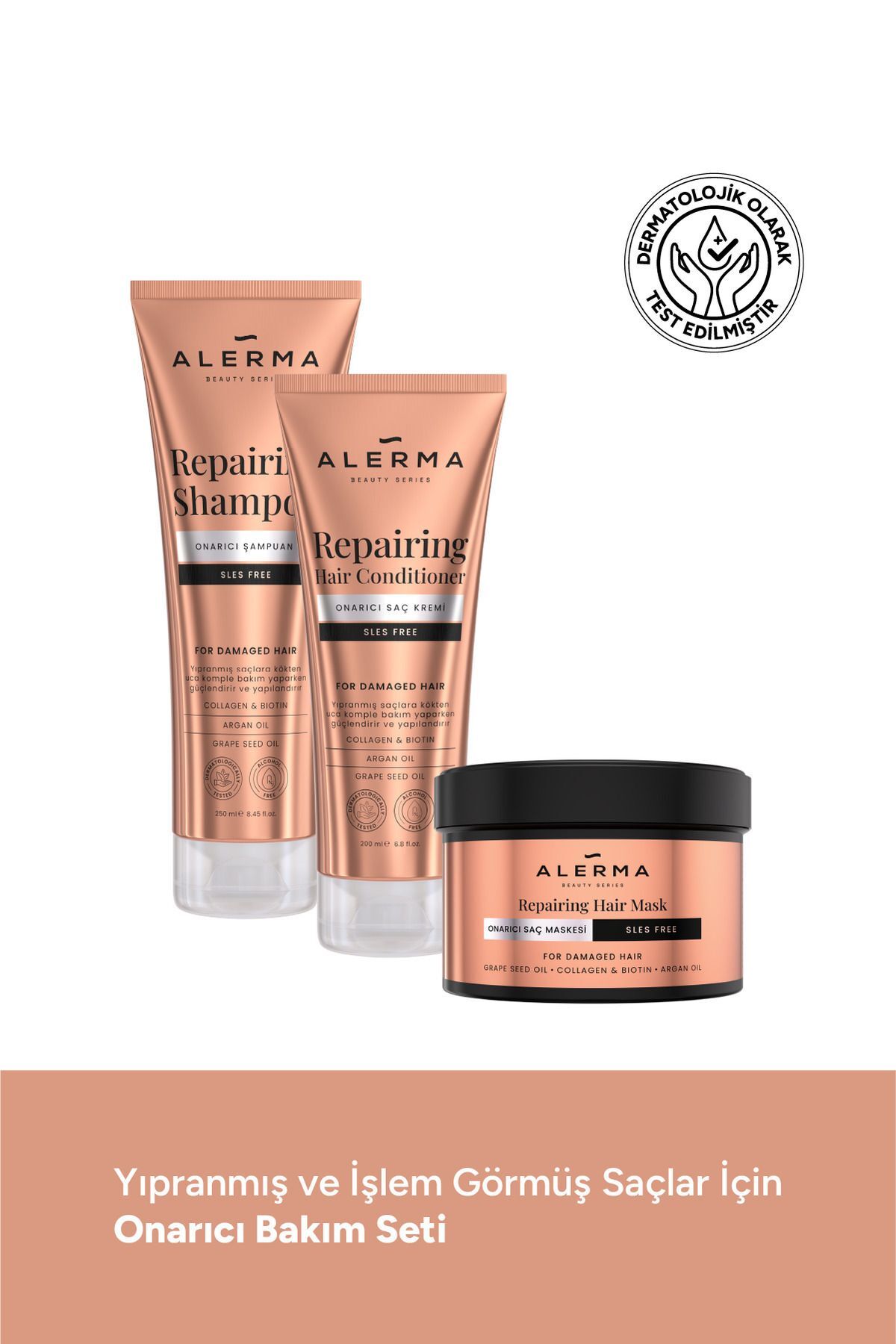 Alerma Yıpranmış Ve Işlem Görmüş Saçlar Için Yoğun Onarıcı